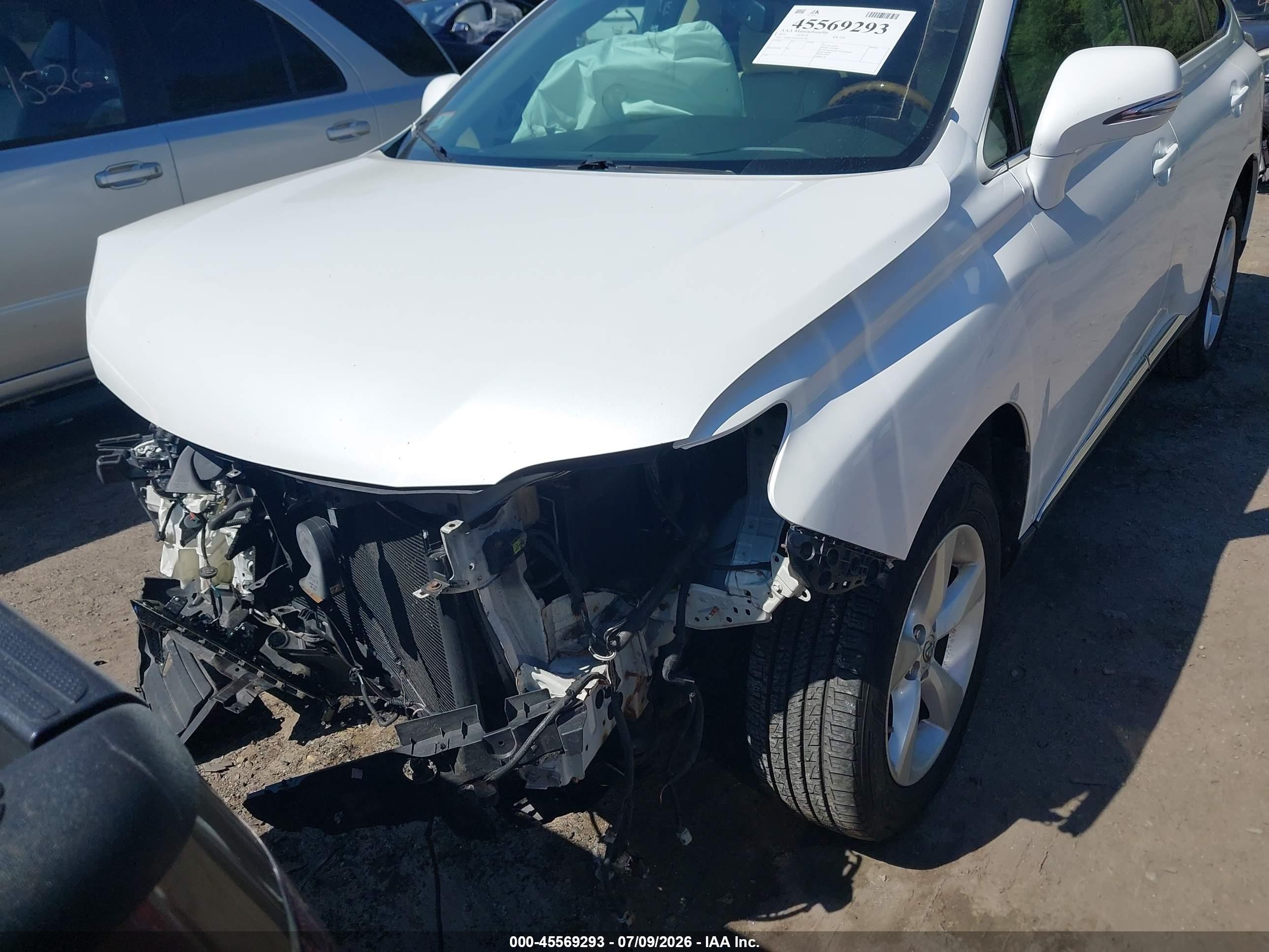 2015 Lexus Rx 350   White vin: 2T2BK1BA2FC297782