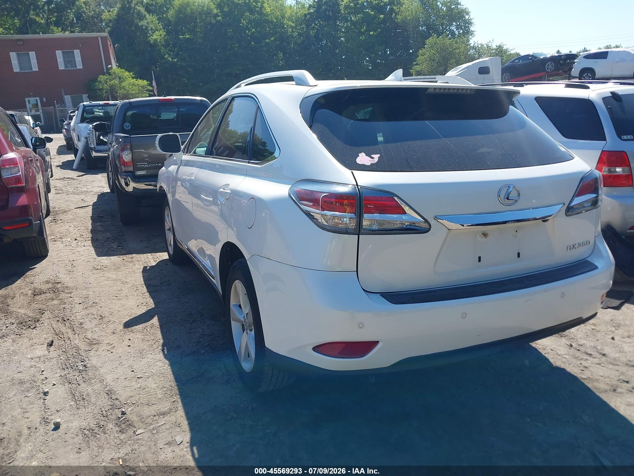 2015 Lexus Rx 350   White vin: 2T2BK1BA2FC297782