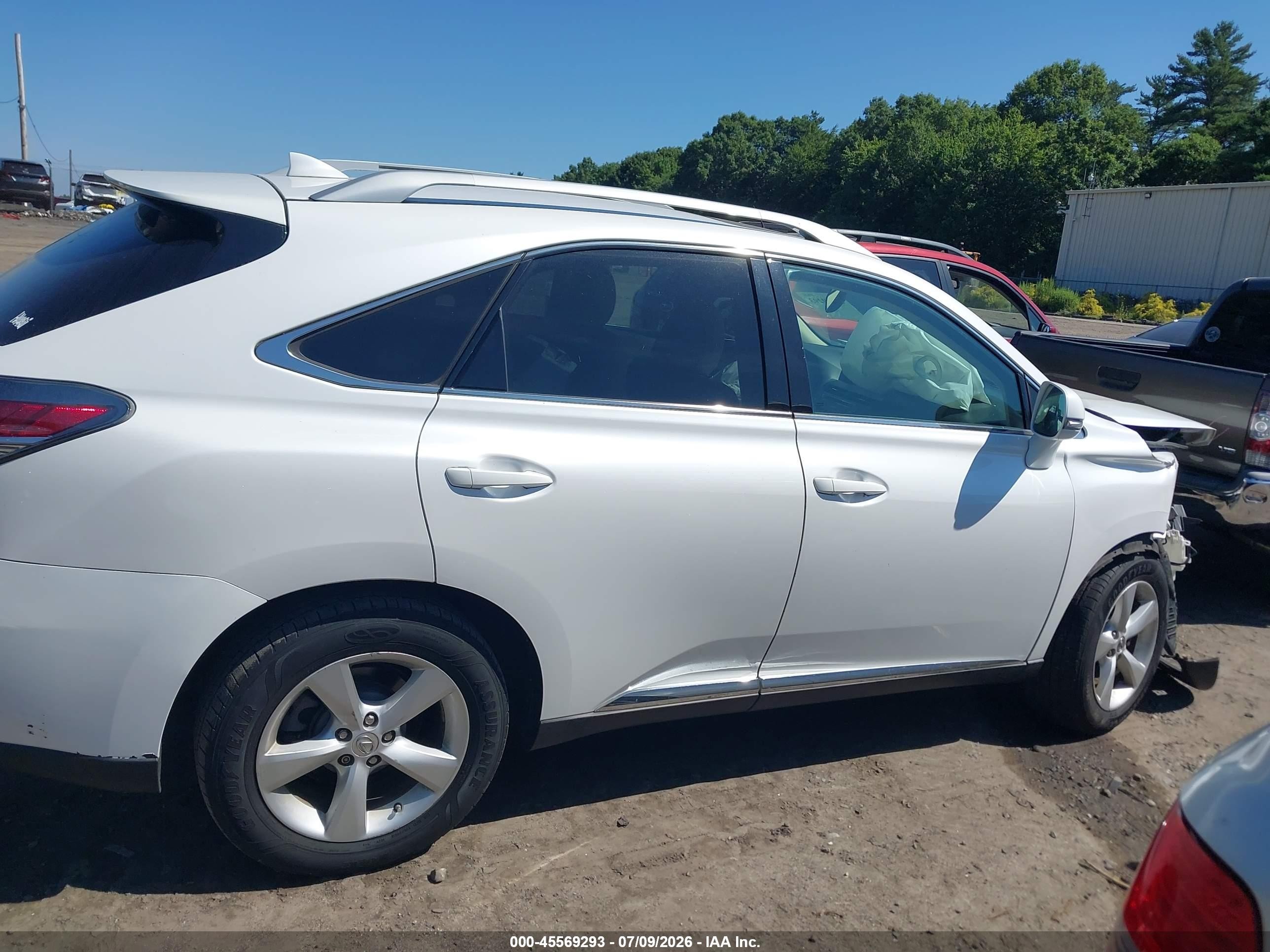 2015 Lexus Rx 350   White vin: 2T2BK1BA2FC297782