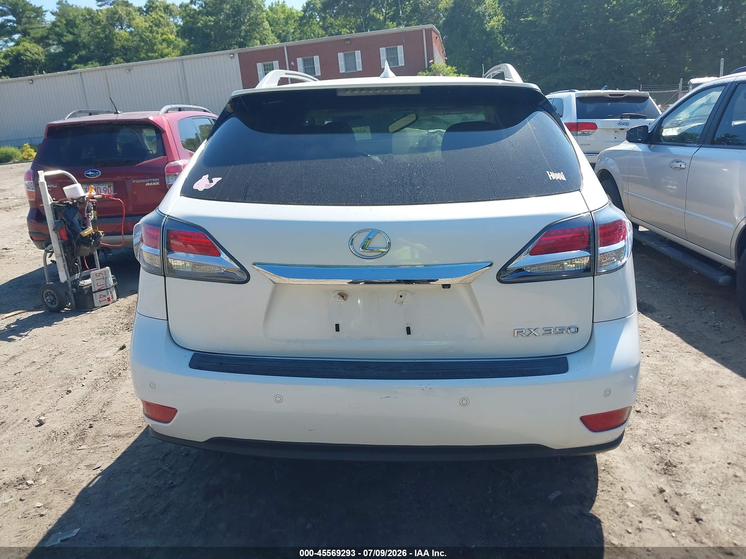 2015 Lexus Rx 350   White vin: 2T2BK1BA2FC297782