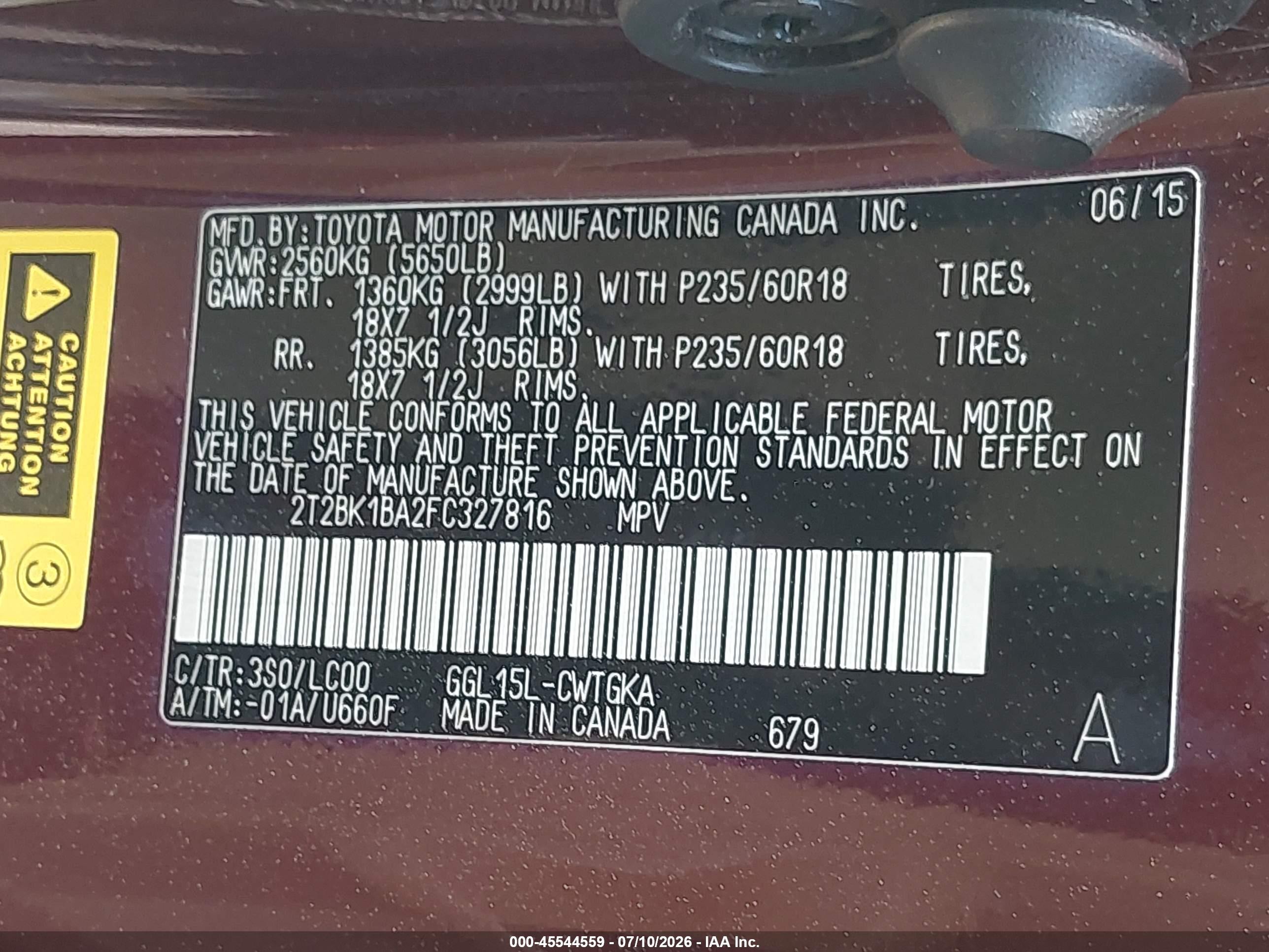 2015 Lexus Rx 350   Maroon vin: 2T2BK1BA2FC327816