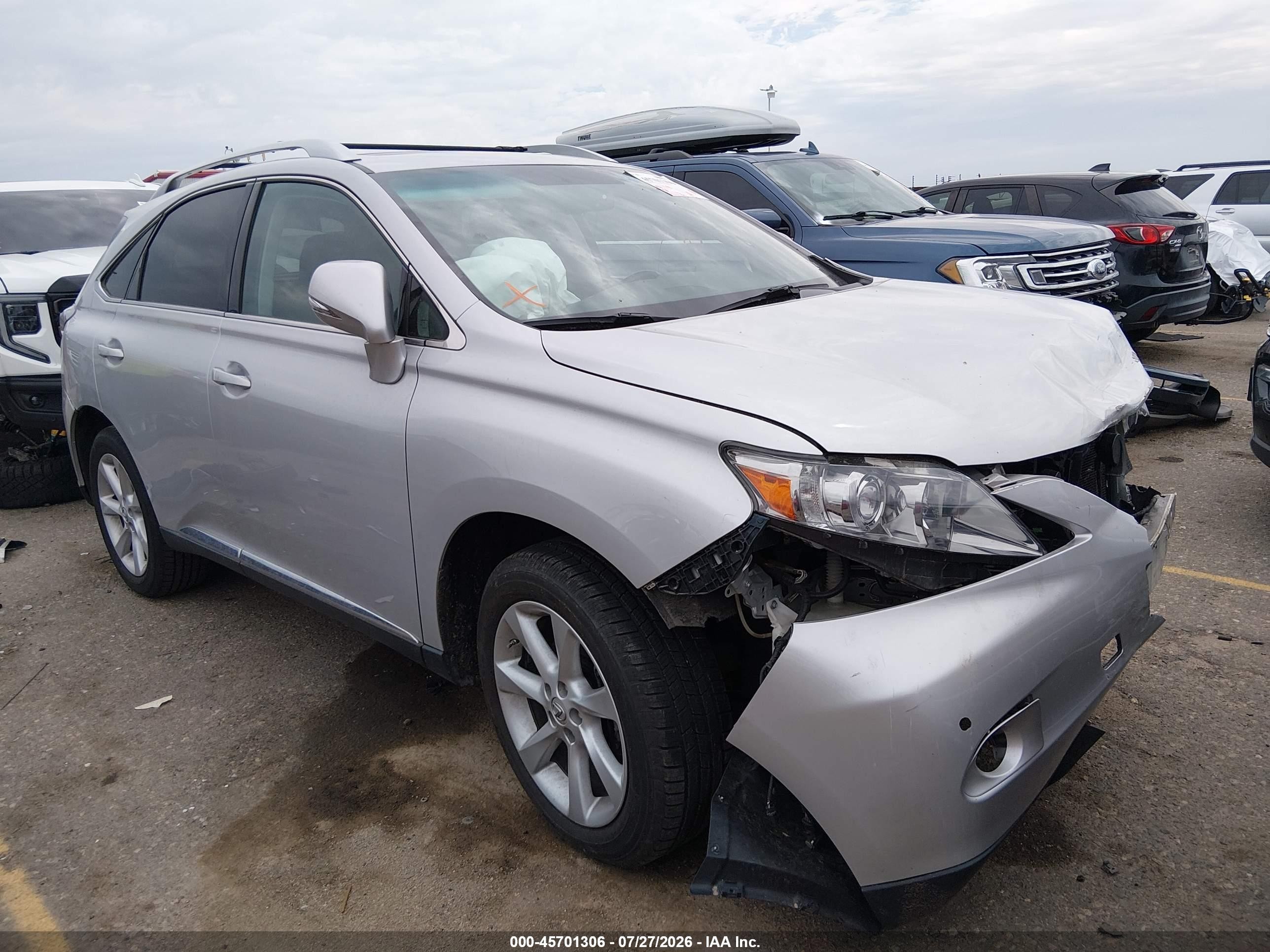 2010 Lexus Rx 350   Silver vin: 2T2BK1BA3AC006358