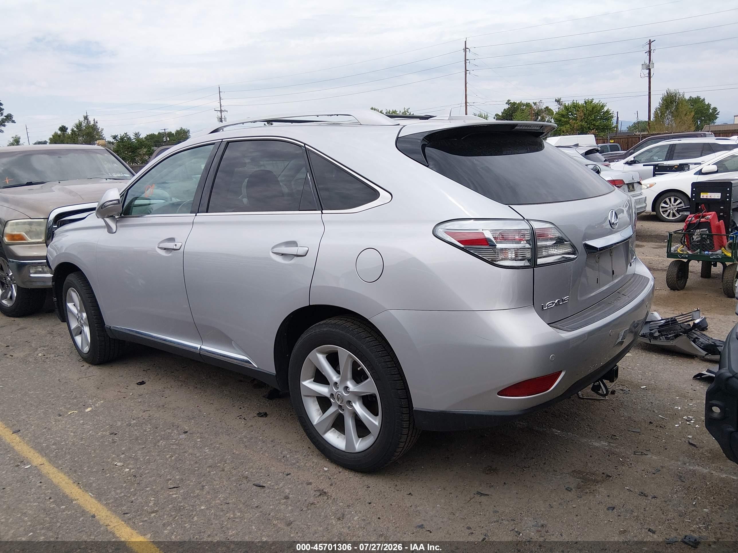 2010 Lexus Rx 350   Silver vin: 2T2BK1BA3AC006358