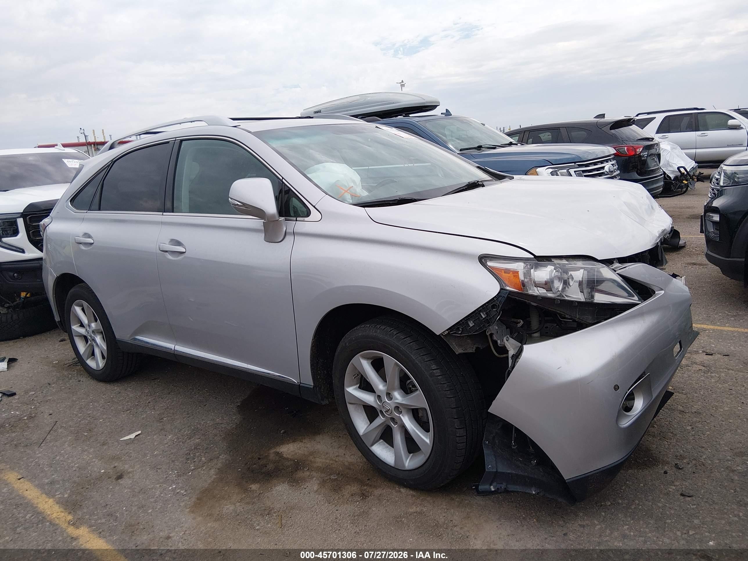 2010 Lexus Rx 350   Silver vin: 2T2BK1BA3AC006358