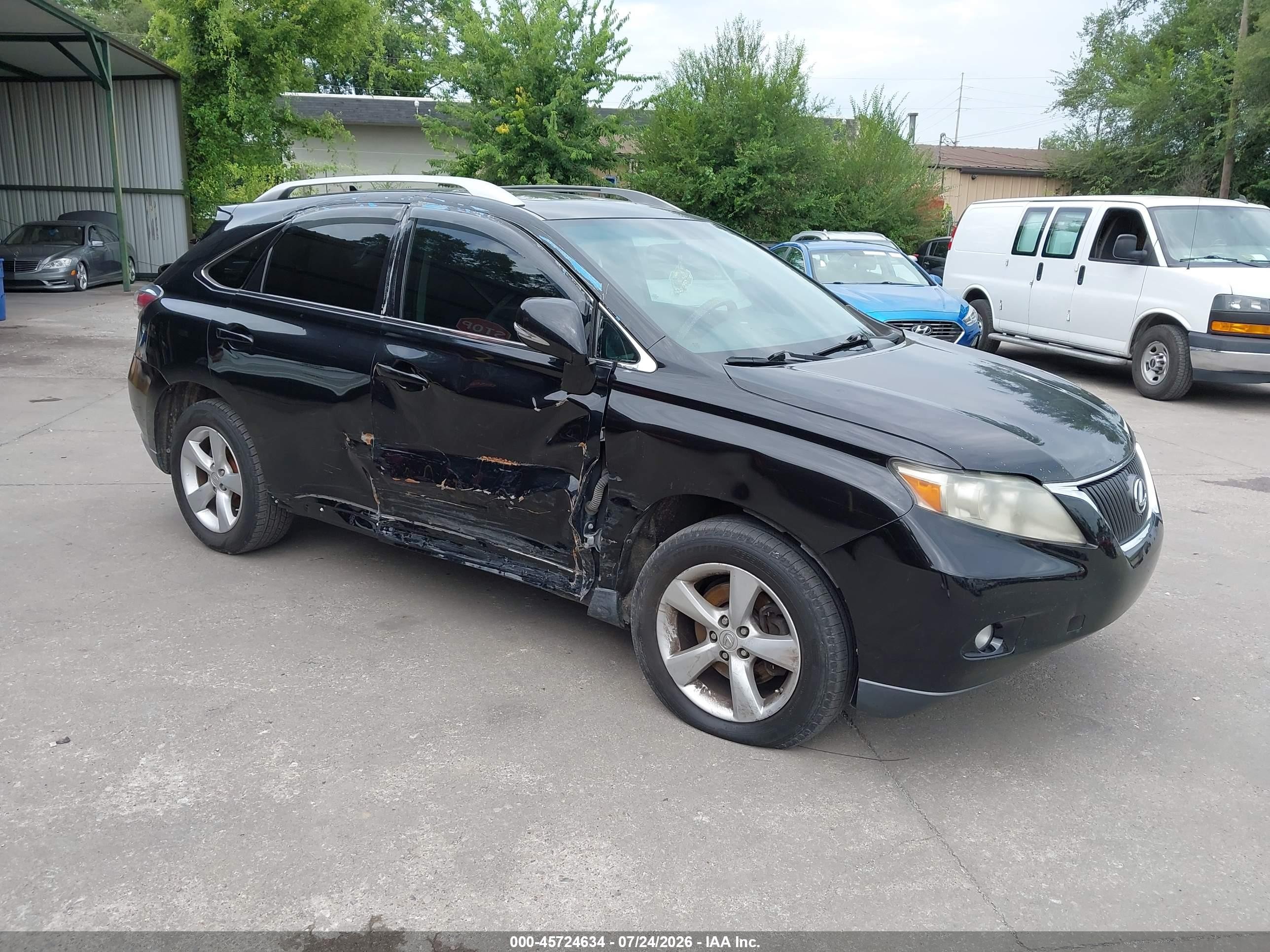 2010 Lexus Rx 350   Black vin: 2T2BK1BA3AC014251