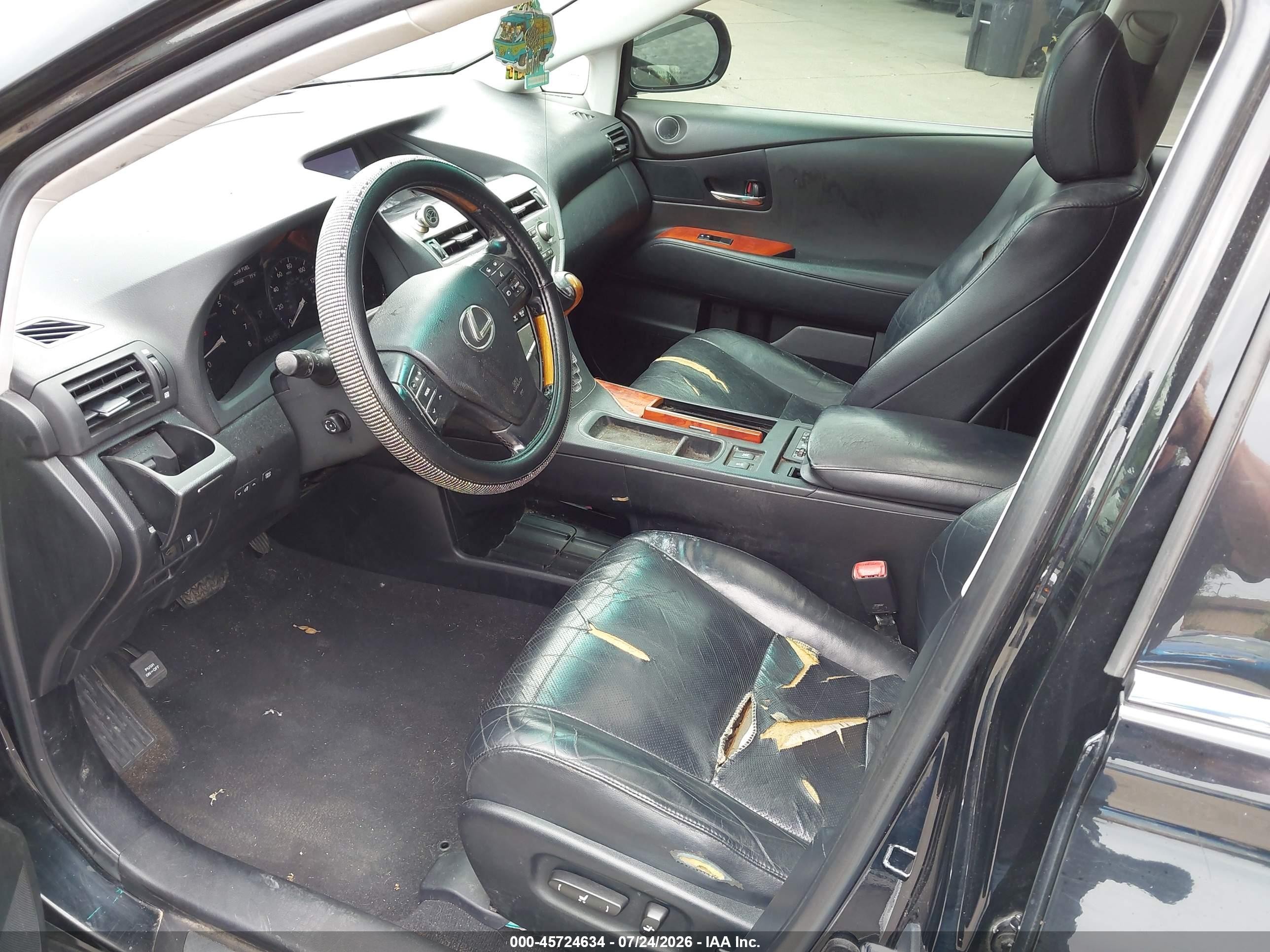 2010 Lexus Rx 350   Black vin: 2T2BK1BA3AC014251