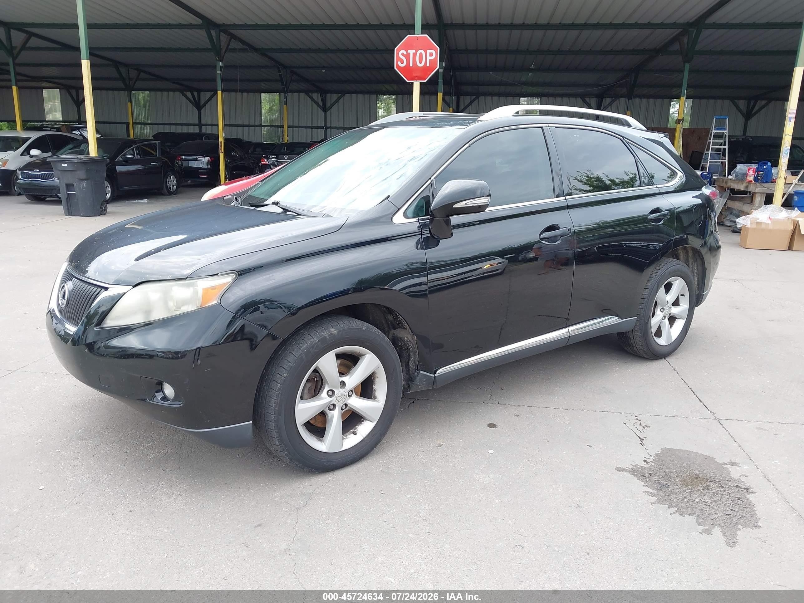 2010 Lexus Rx 350   Black vin: 2T2BK1BA3AC014251