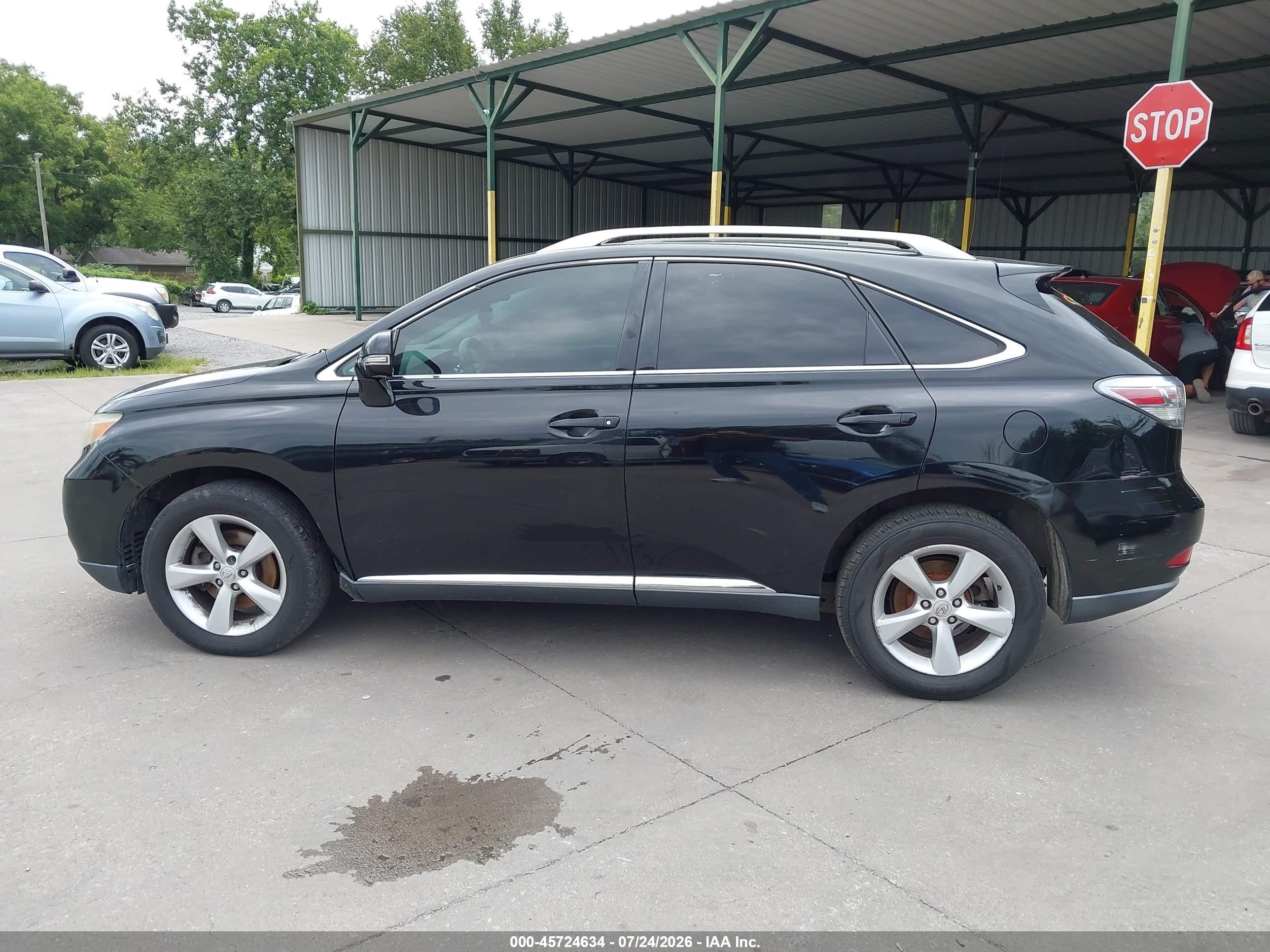 2010 Lexus Rx 350   Black vin: 2T2BK1BA3AC014251