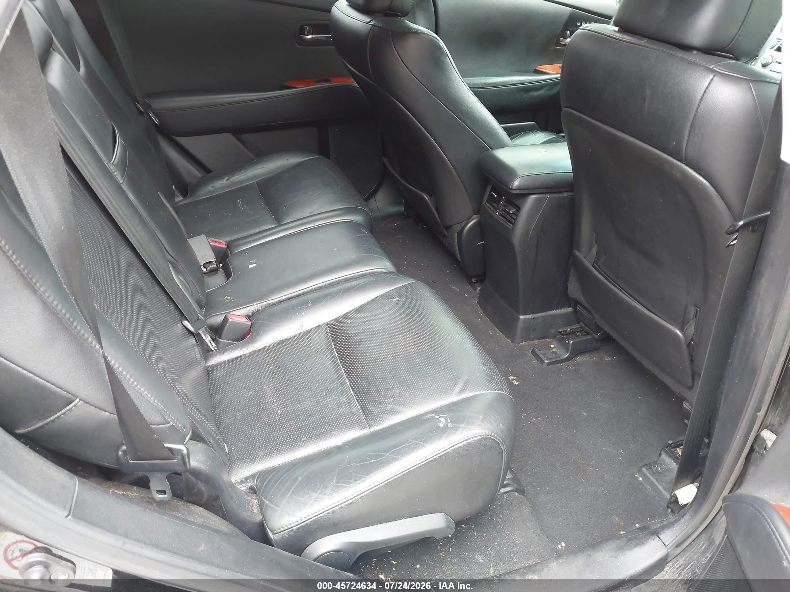2010 Lexus Rx 350   Black vin: 2T2BK1BA3AC014251