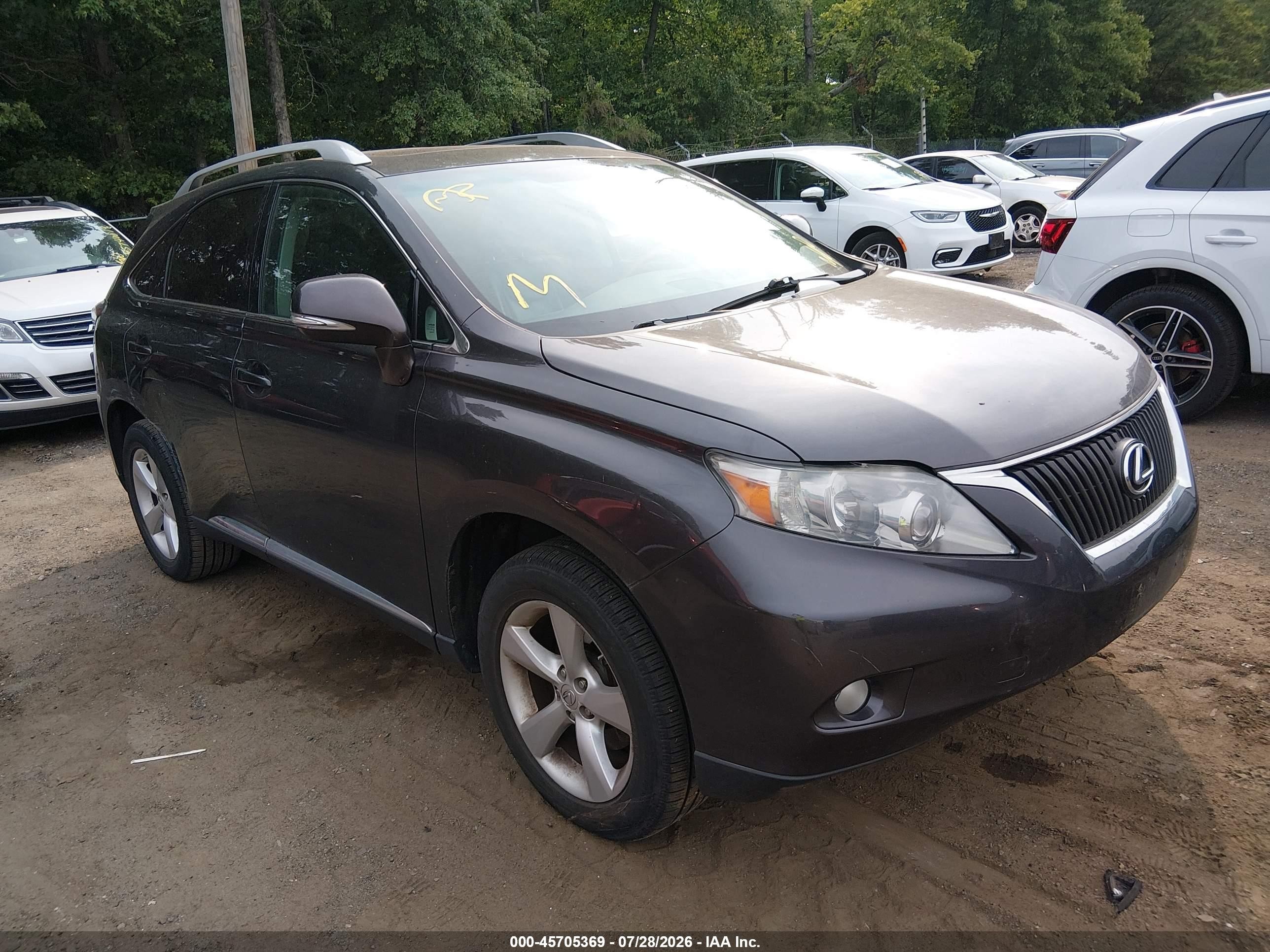 2010 Lexus Rx 350   Gray vin: 2T2BK1BA3AC019675