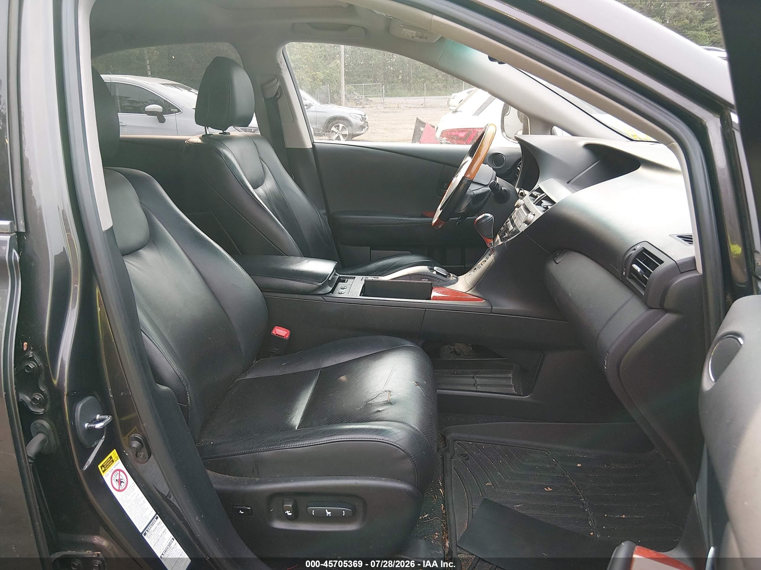 2010 Lexus Rx 350   Серый vin: 2T2BK1BA3AC019675