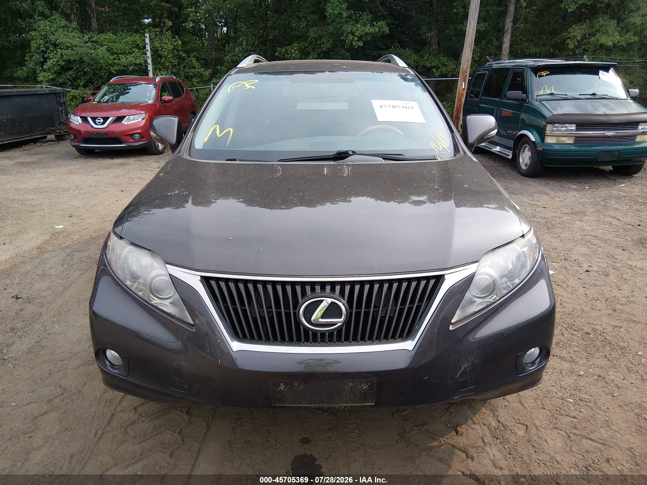 2010 Lexus Rx 350   Серый vin: 2T2BK1BA3AC019675