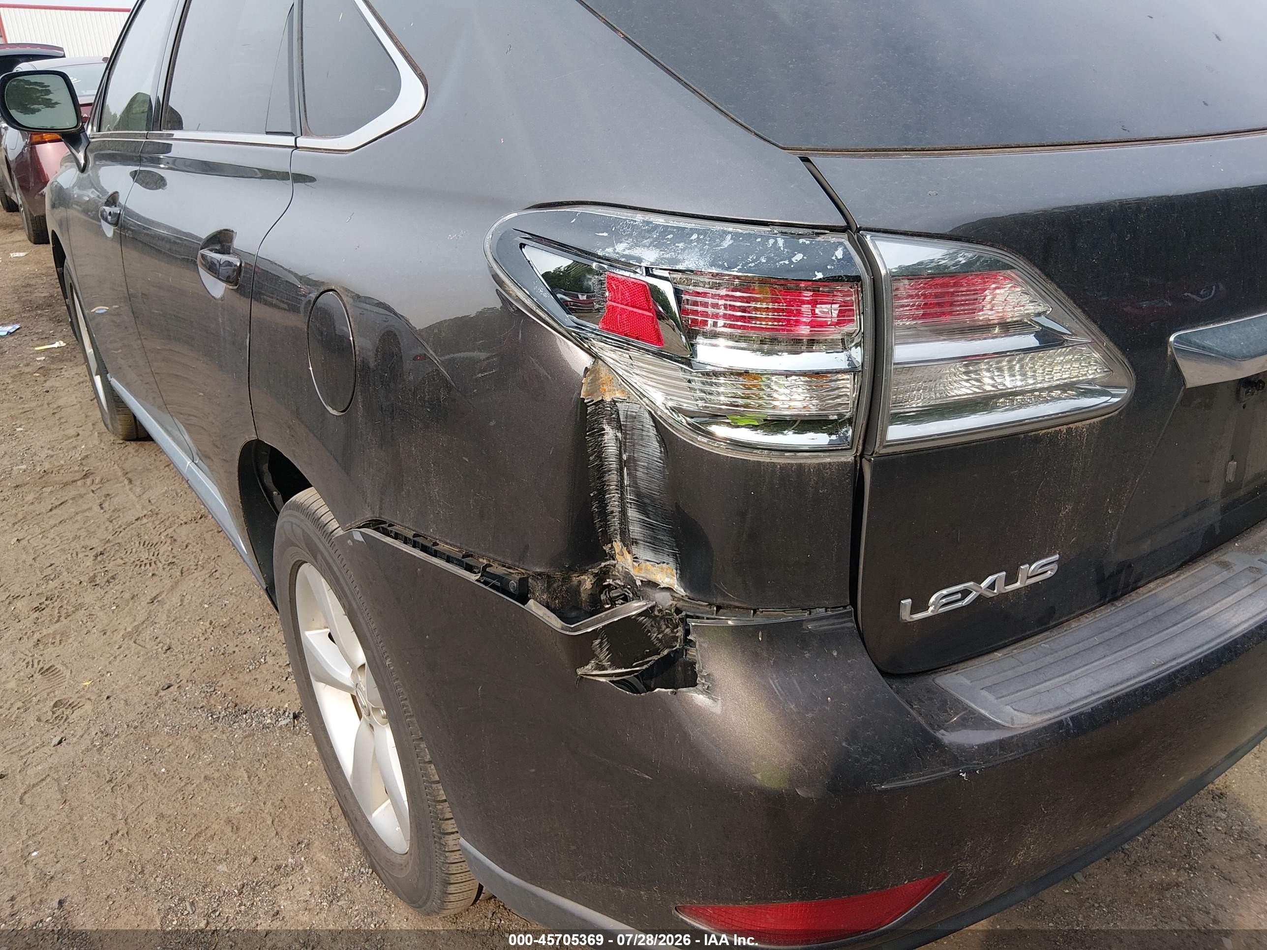 2010 Lexus Rx 350   Серый vin: 2T2BK1BA3AC019675