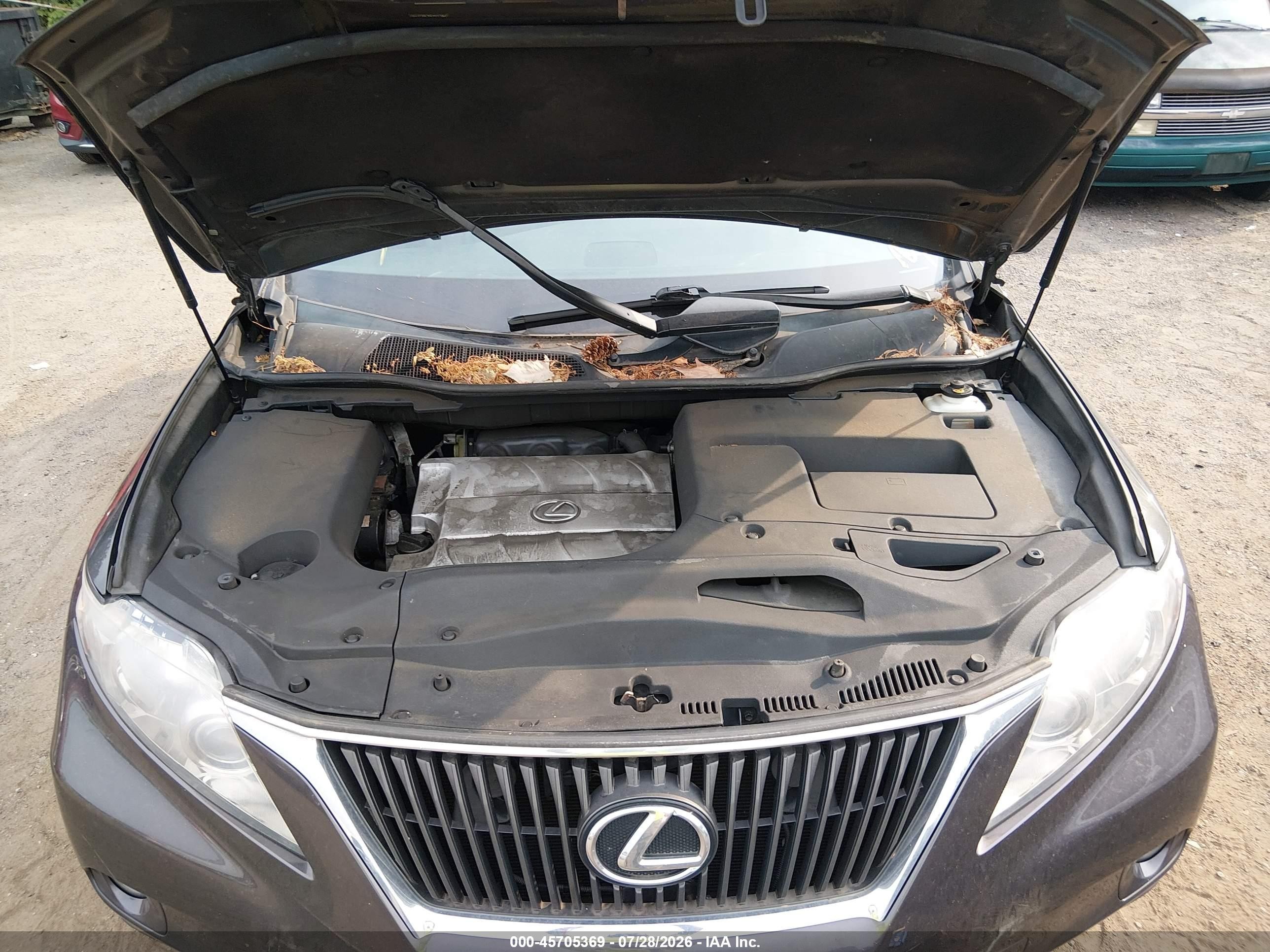 2010 Lexus Rx 350   Серый vin: 2T2BK1BA3AC019675