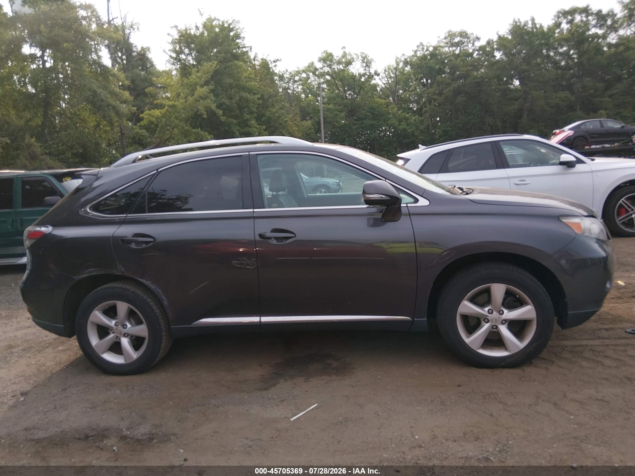 2010 Lexus Rx 350   Серый vin: 2T2BK1BA3AC019675