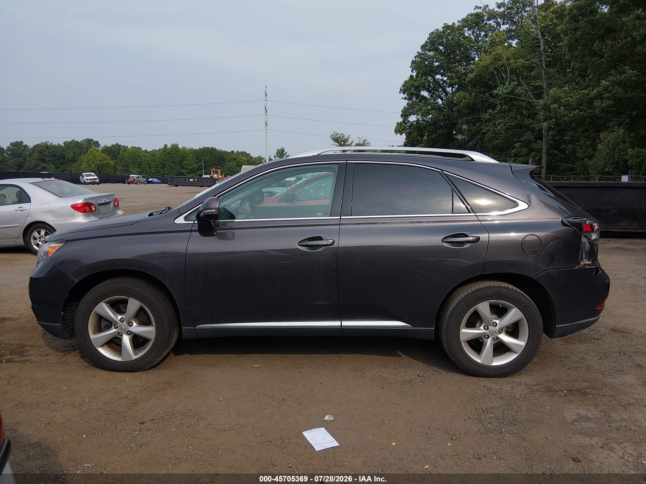 2010 Lexus Rx 350   Серый vin: 2T2BK1BA3AC019675
