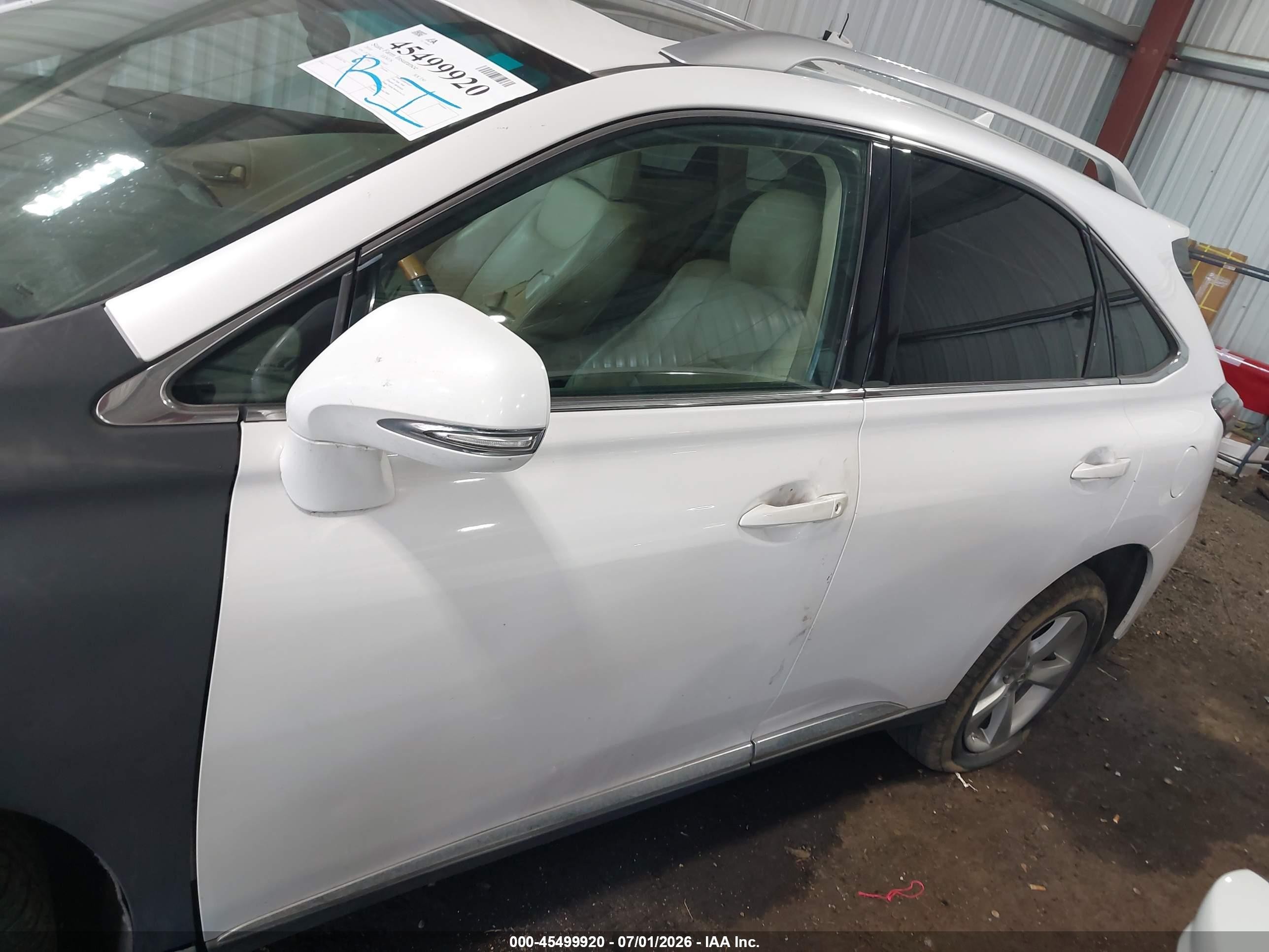 2010 Lexus Rx 350   White vin: 2T2BK1BA3AC023693