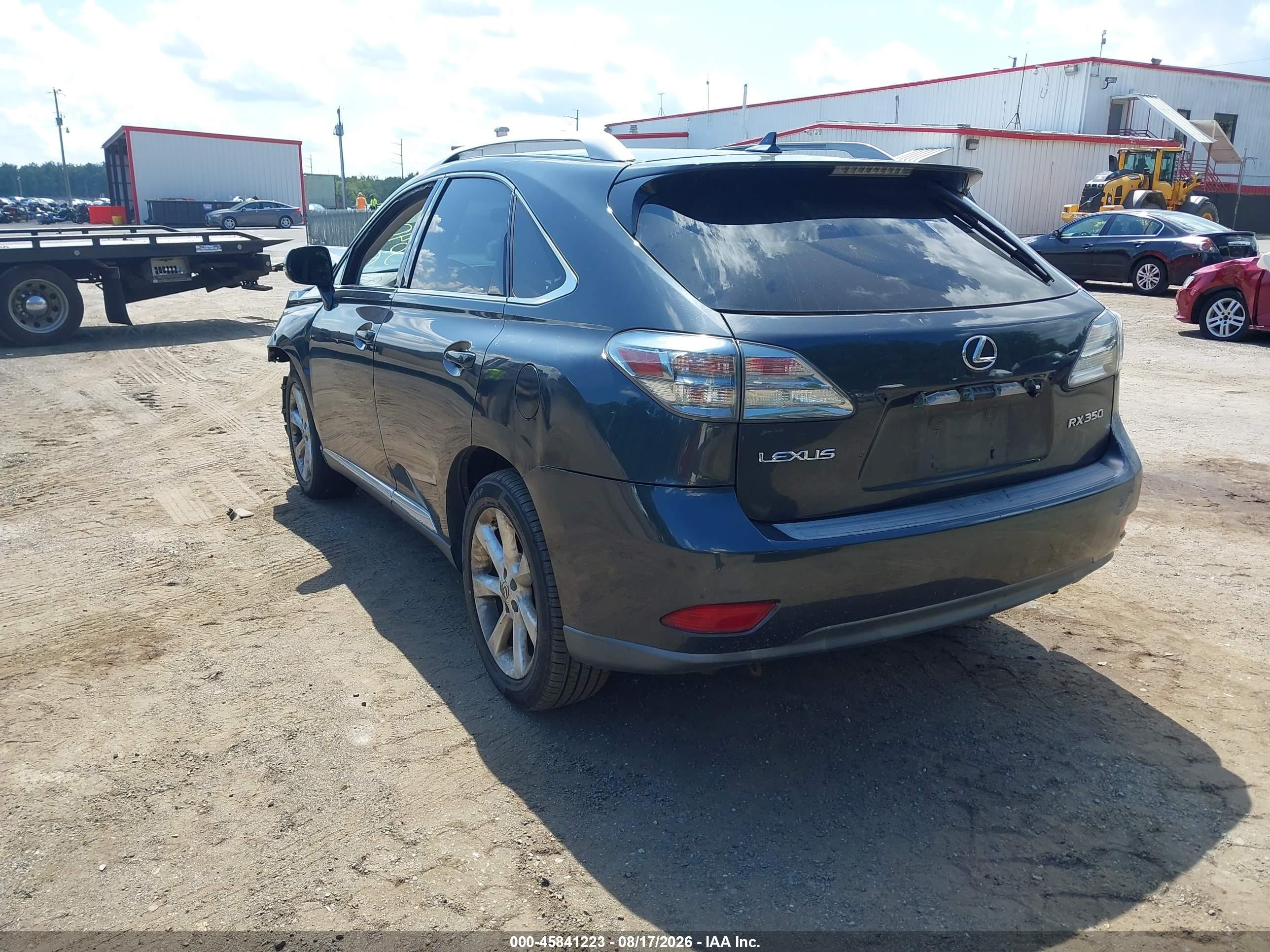 2010 Lexus Rx 350   Черный vin: 2T2BK1BA3AC043457