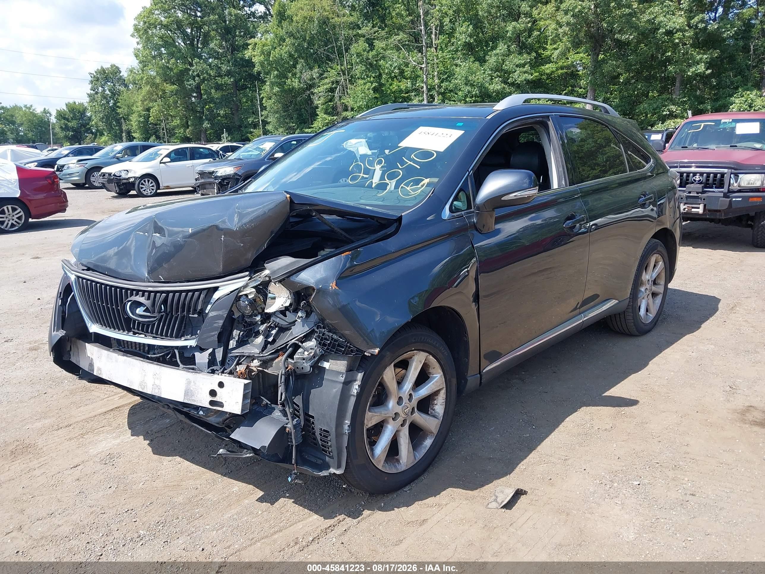 2010 Lexus Rx 350   Черный vin: 2T2BK1BA3AC043457