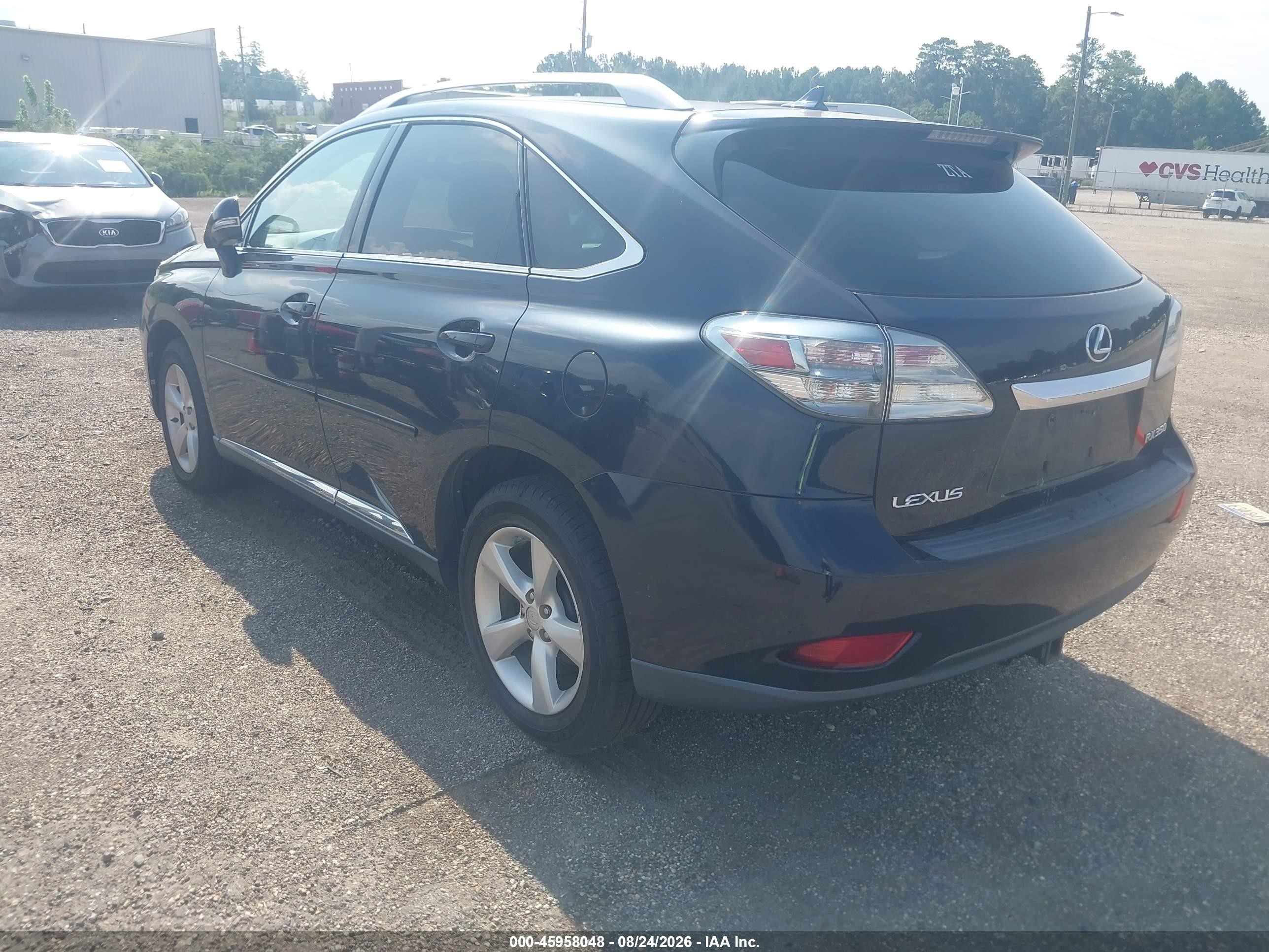 2010 Lexus Rx 350   Blue vin: 2T2BK1BA3AC044270
