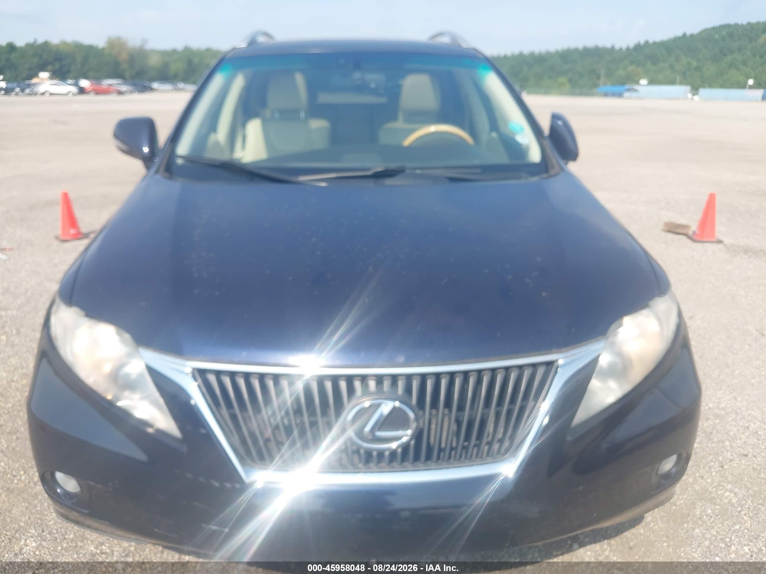 2010 Lexus Rx 350   Blue vin: 2T2BK1BA3AC044270
