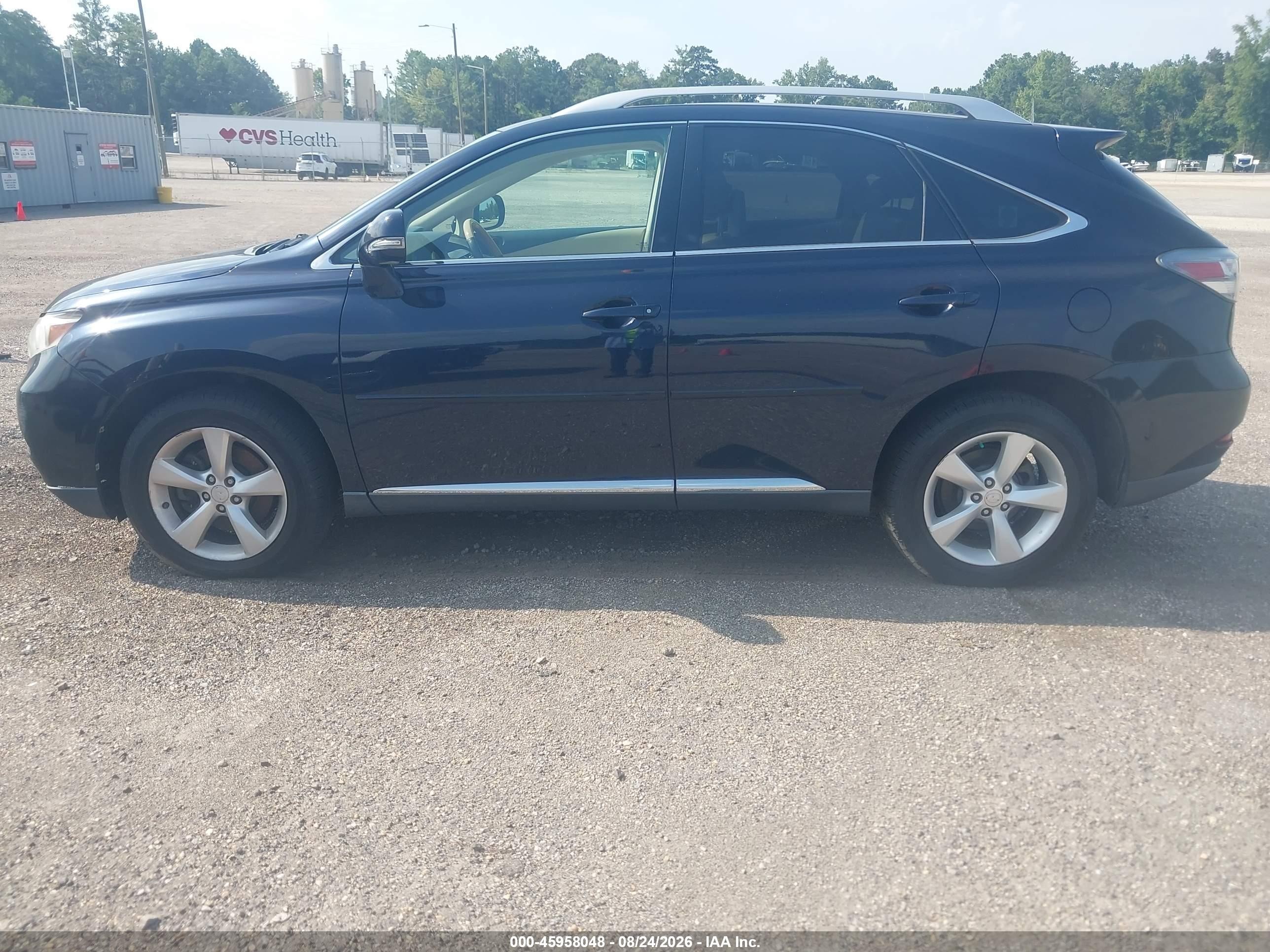 2010 Lexus Rx 350   Blue vin: 2T2BK1BA3AC044270