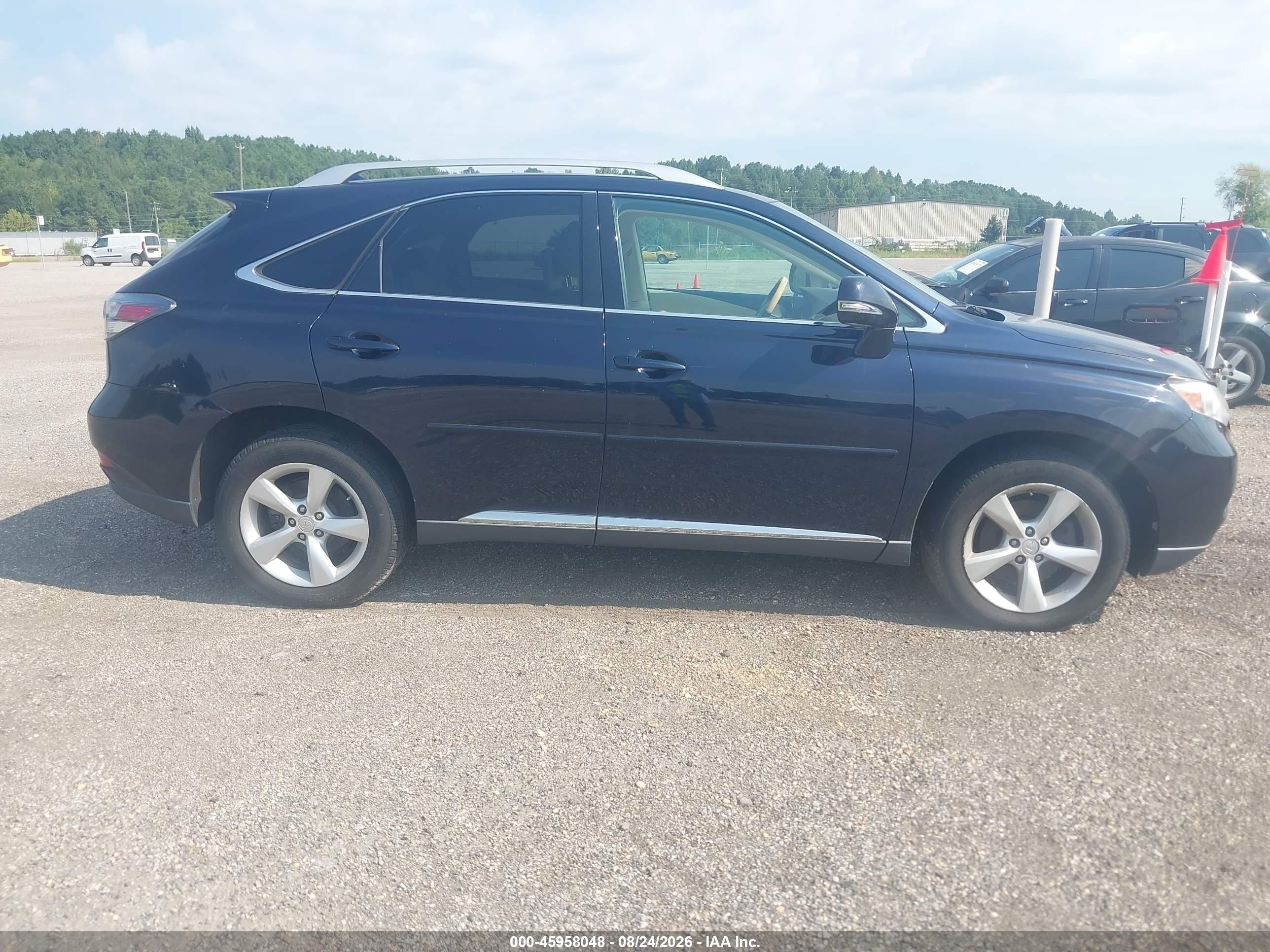 2010 Lexus Rx 350   Blue vin: 2T2BK1BA3AC044270