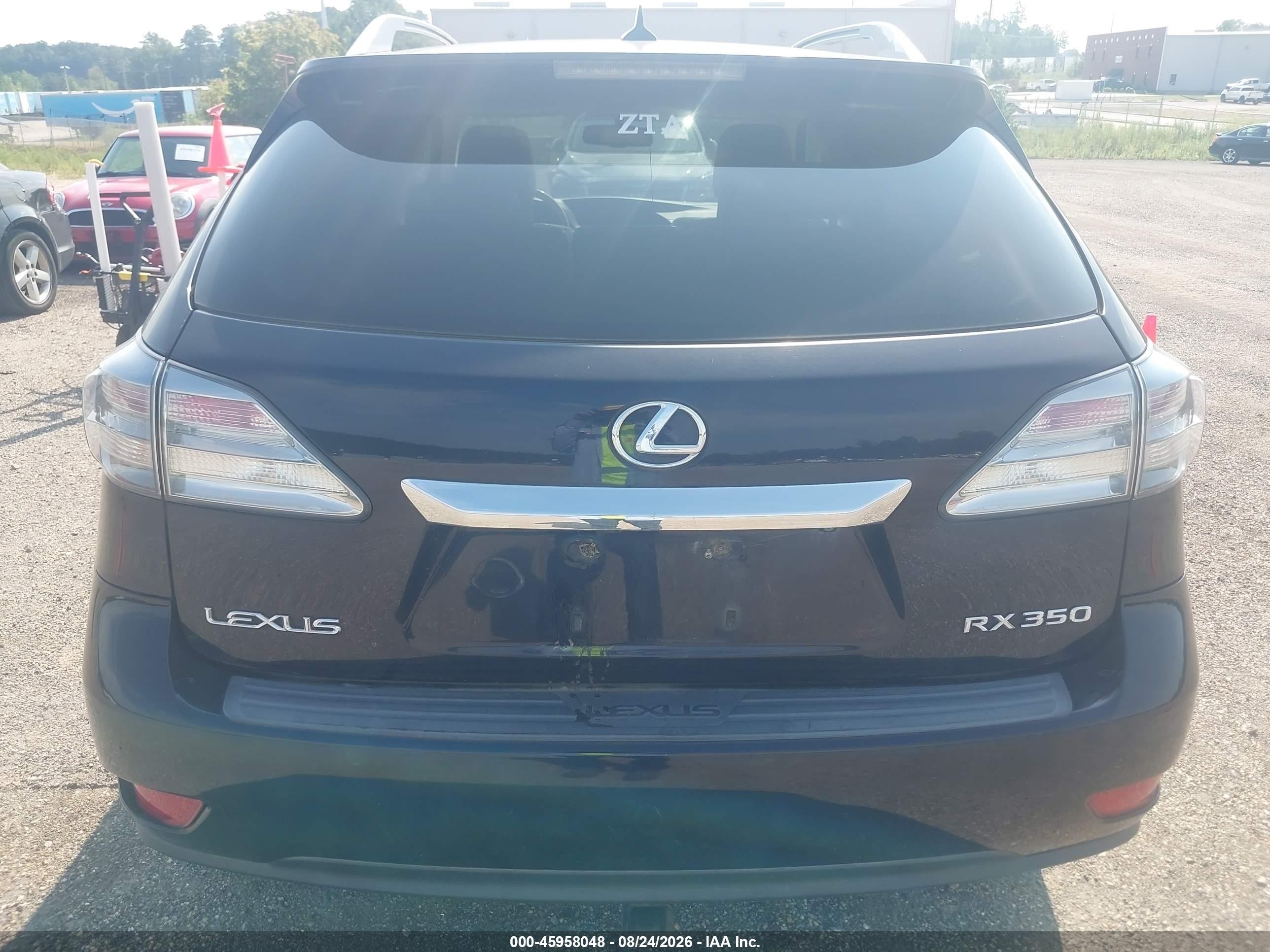 2010 Lexus Rx 350   Blue vin: 2T2BK1BA3AC044270