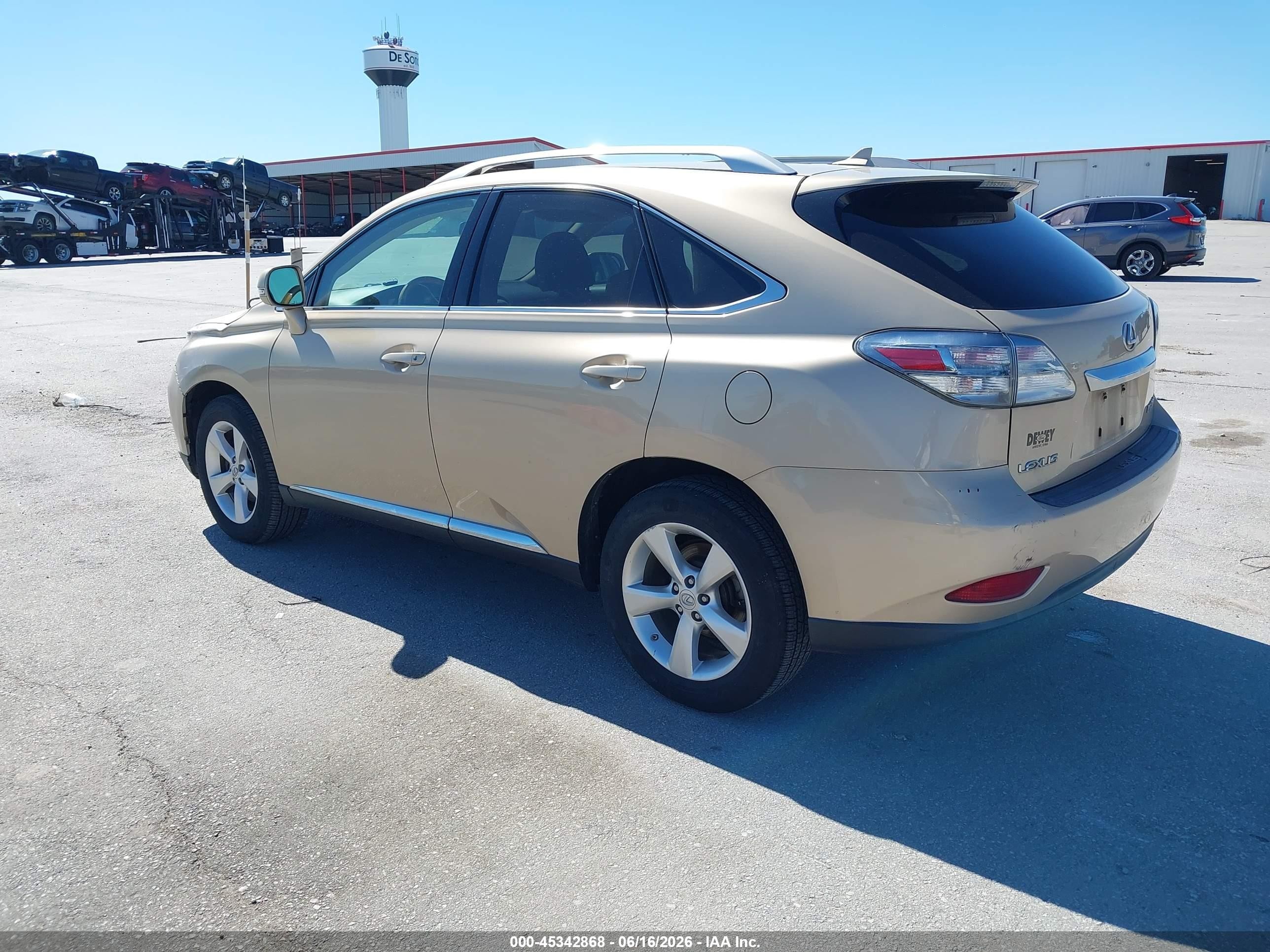 2010 Lexus Rx 350   Желто-коричневый vin: 2T2BK1BA3AC044771