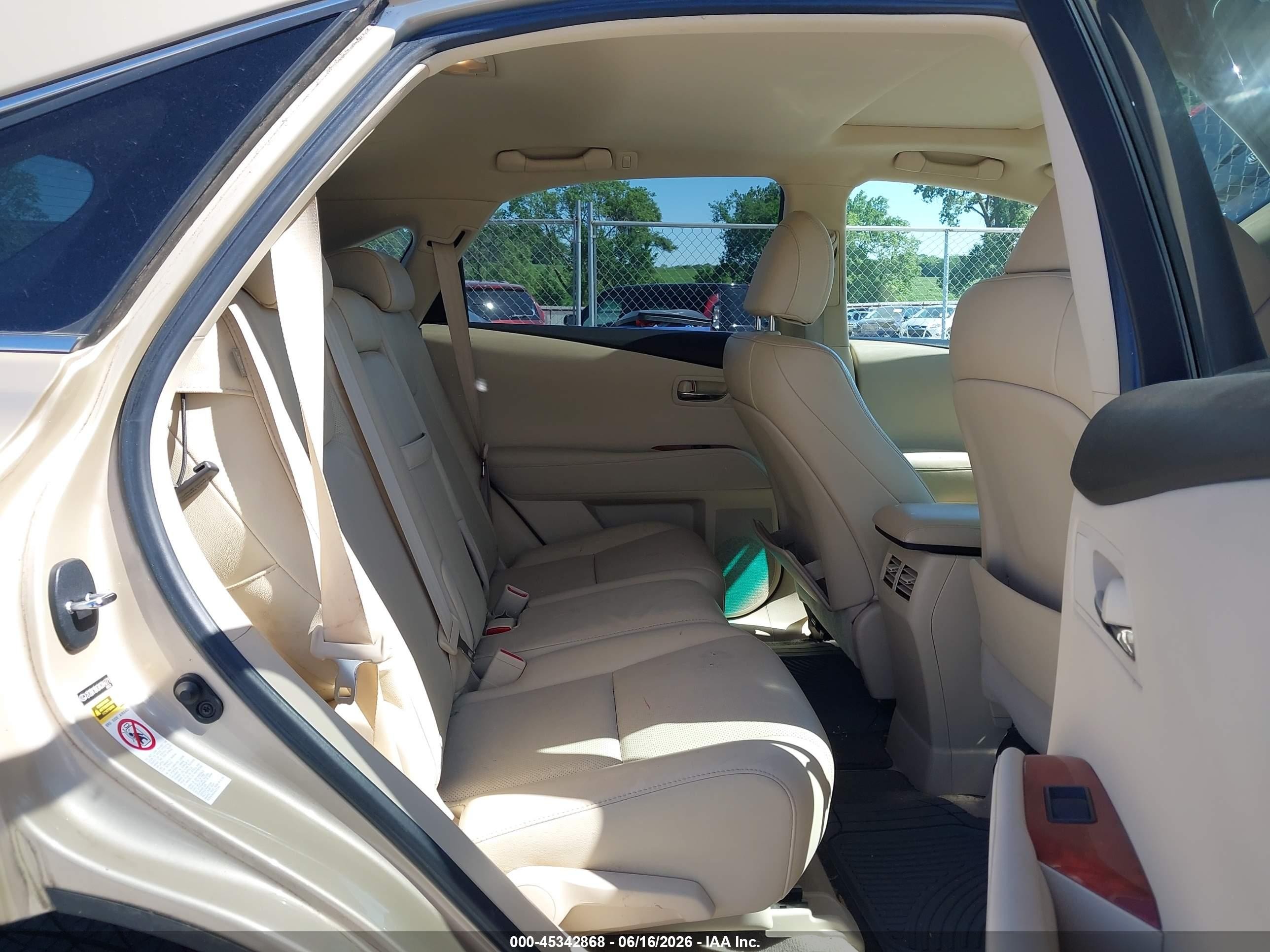 2010 Lexus Rx 350   Желто-коричневый vin: 2T2BK1BA3AC044771