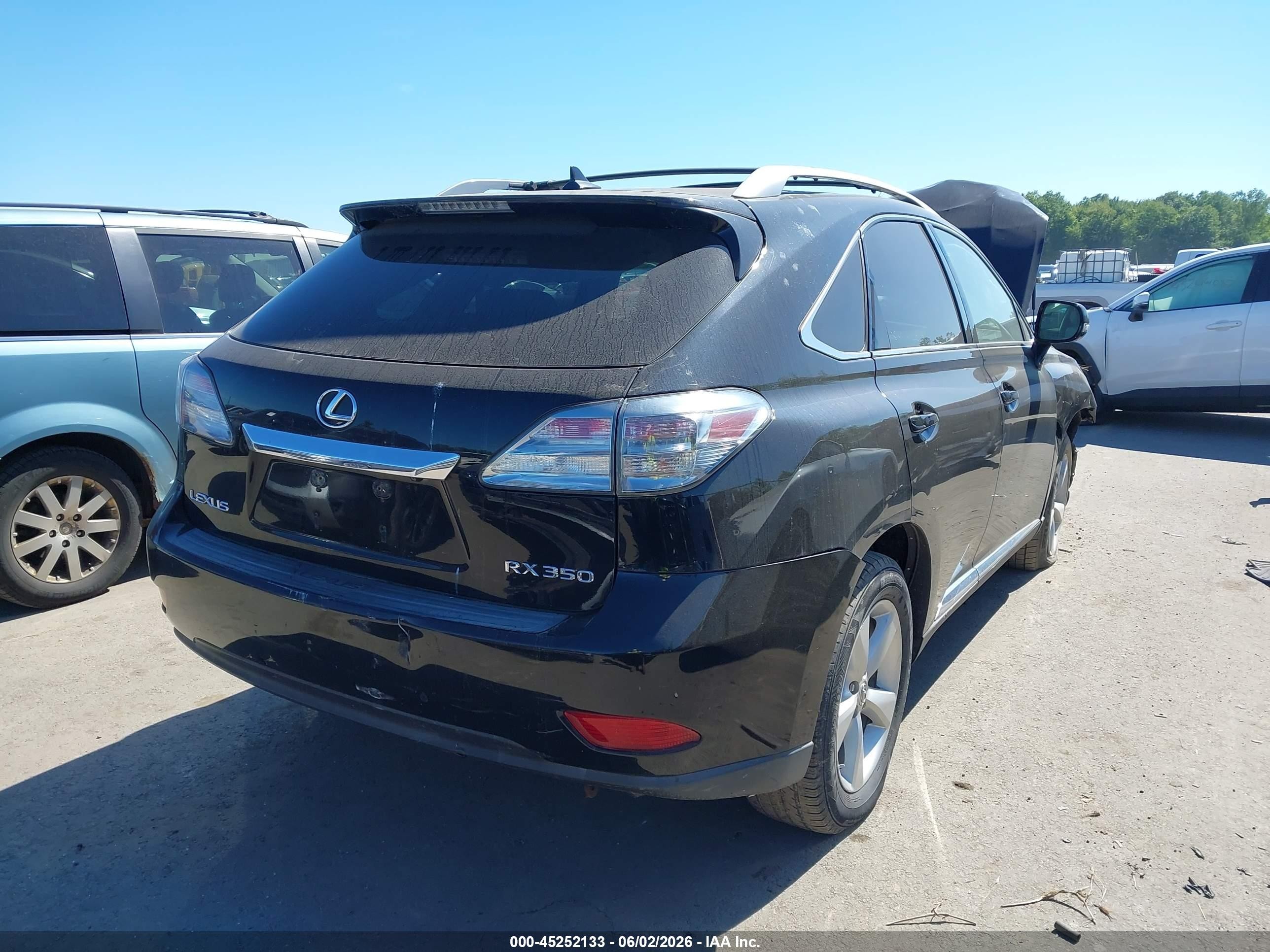 2010 Lexus Rx 350   Black vin: 2T2BK1BA3AC046908