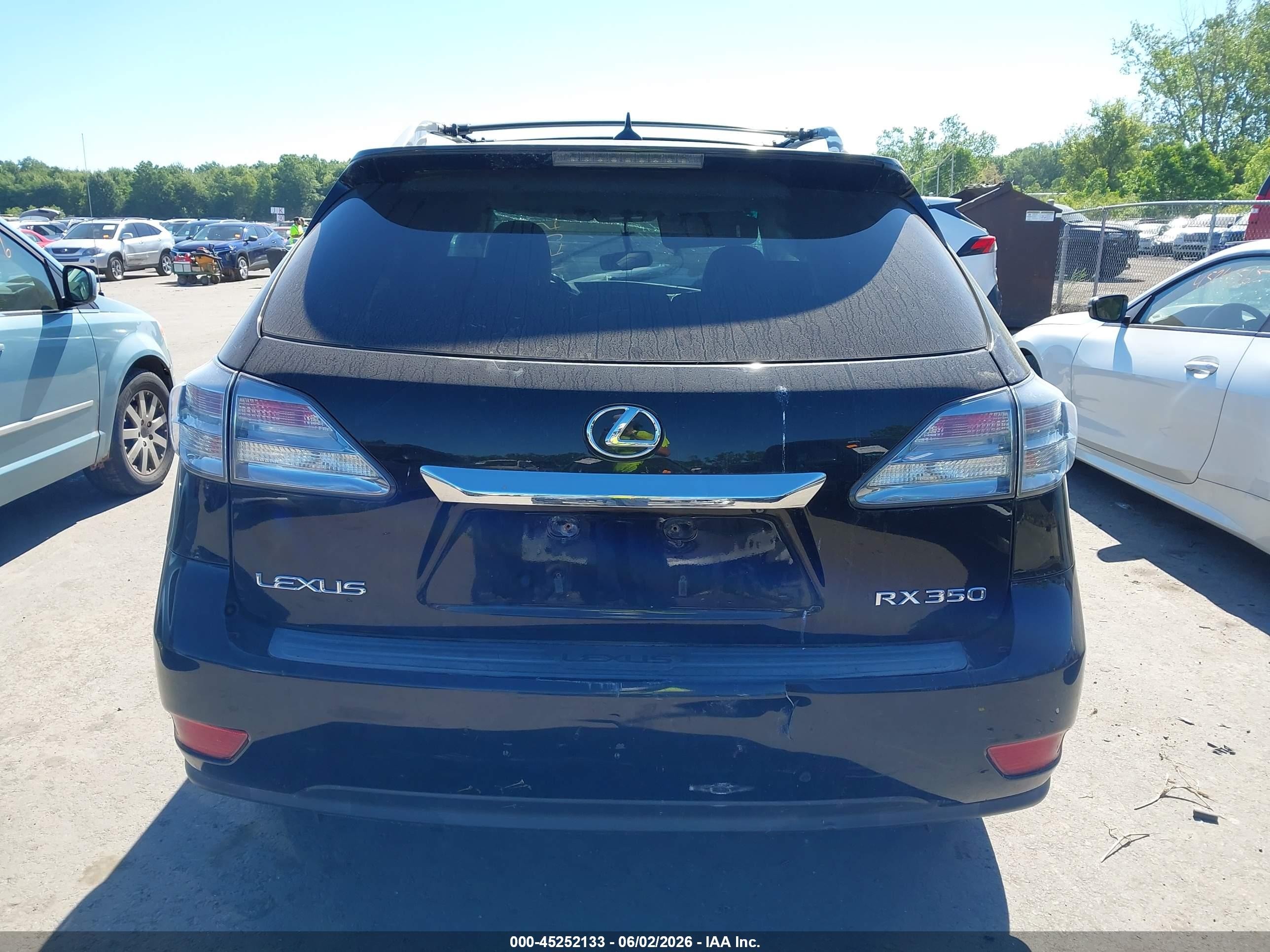 2010 Lexus Rx 350   Black vin: 2T2BK1BA3AC046908