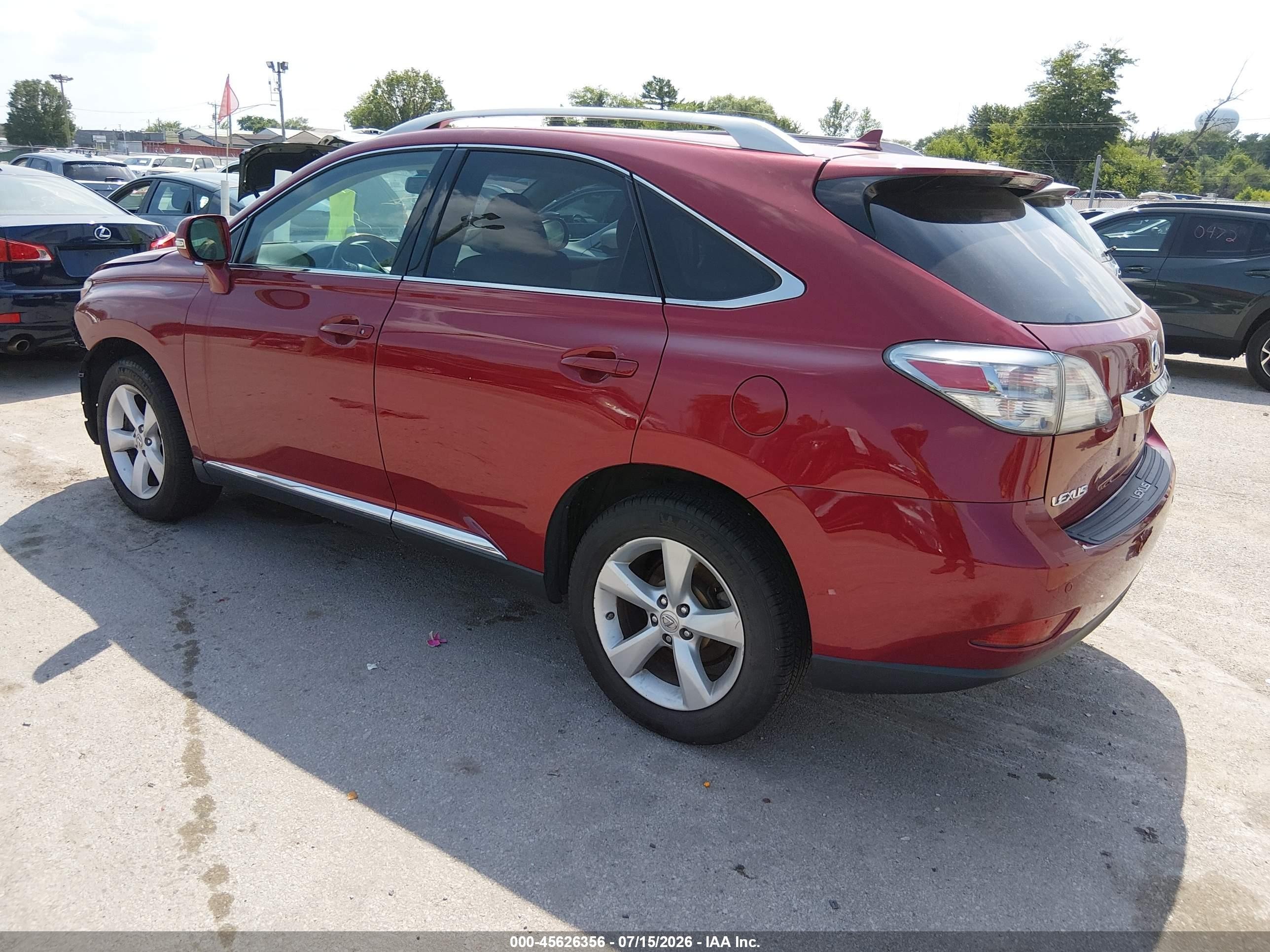 2010 Lexus Rx 350   Red vin: 2T2BK1BA3AC056869