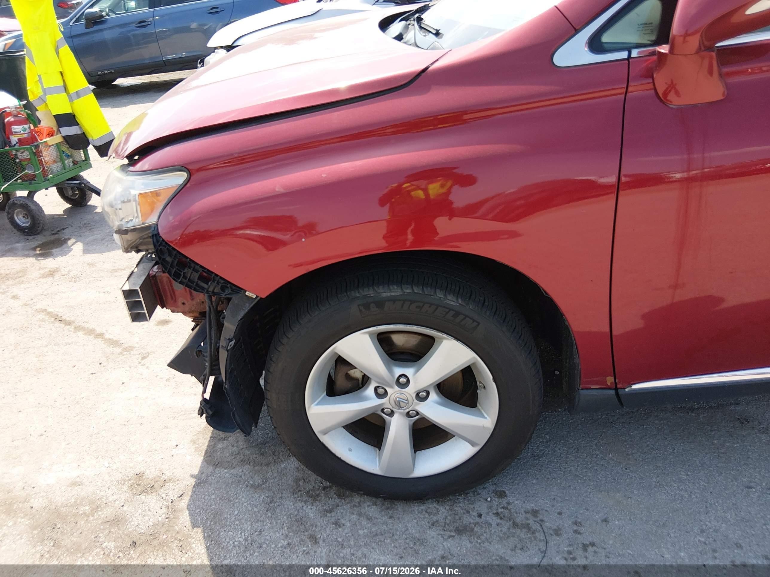 2010 Lexus Rx 350   Red vin: 2T2BK1BA3AC056869