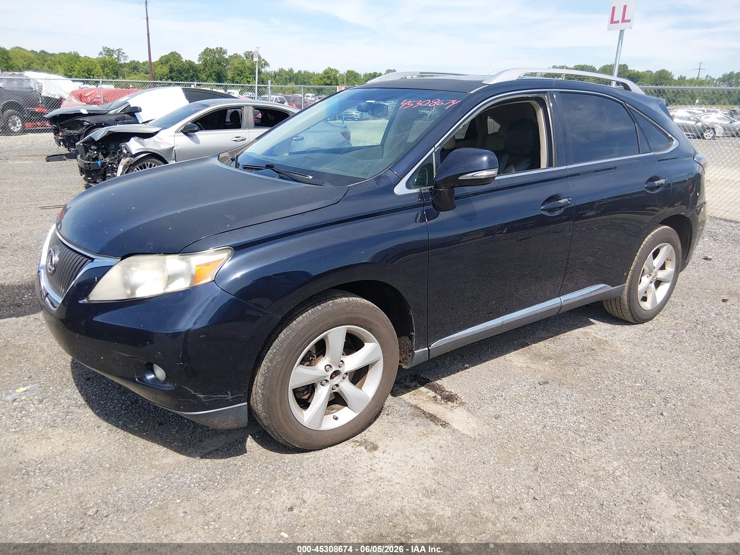 2010 Lexus Rx 350   Blue vin: 2T2BK1BA3AC059562