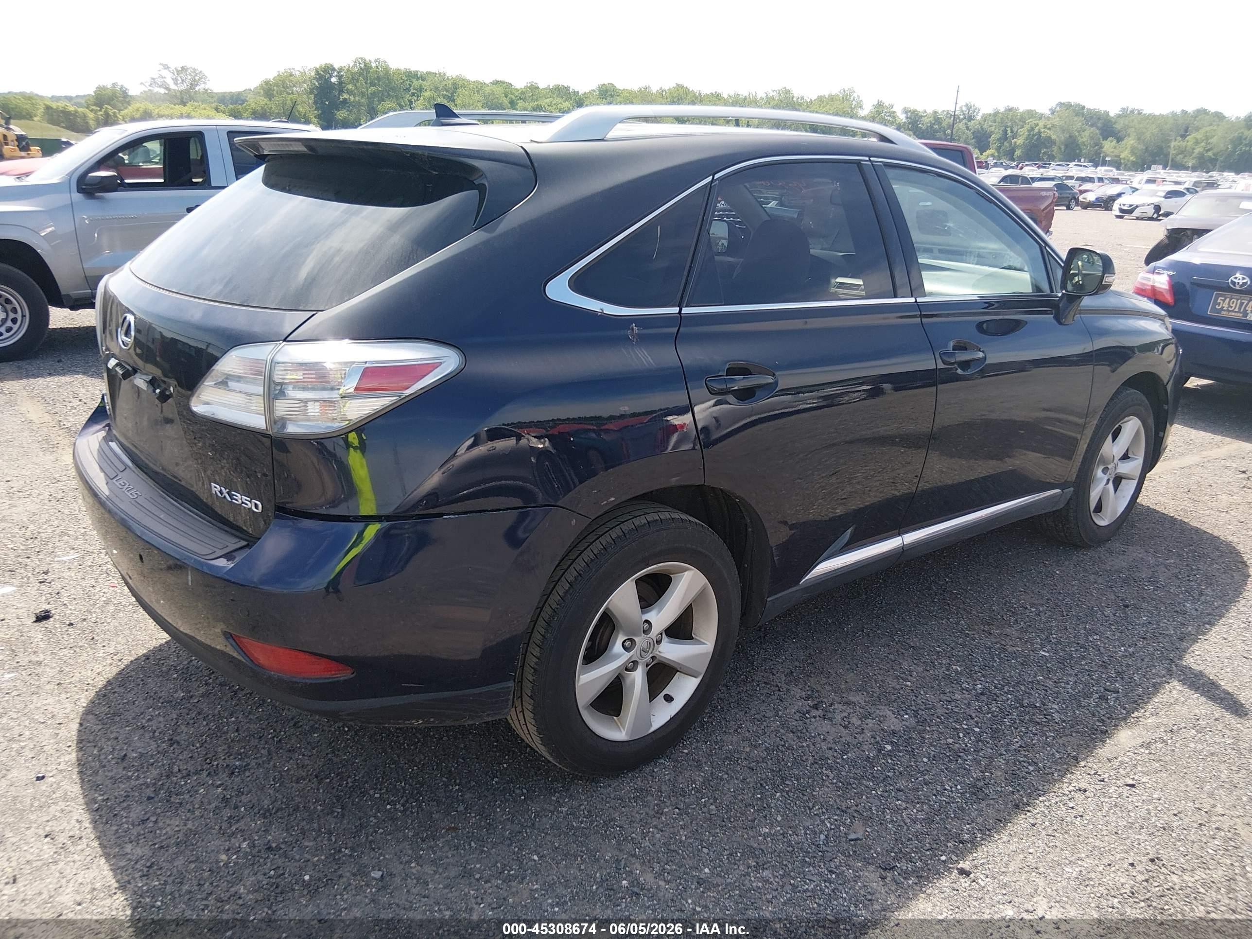 2010 Lexus Rx 350   Blue vin: 2T2BK1BA3AC059562