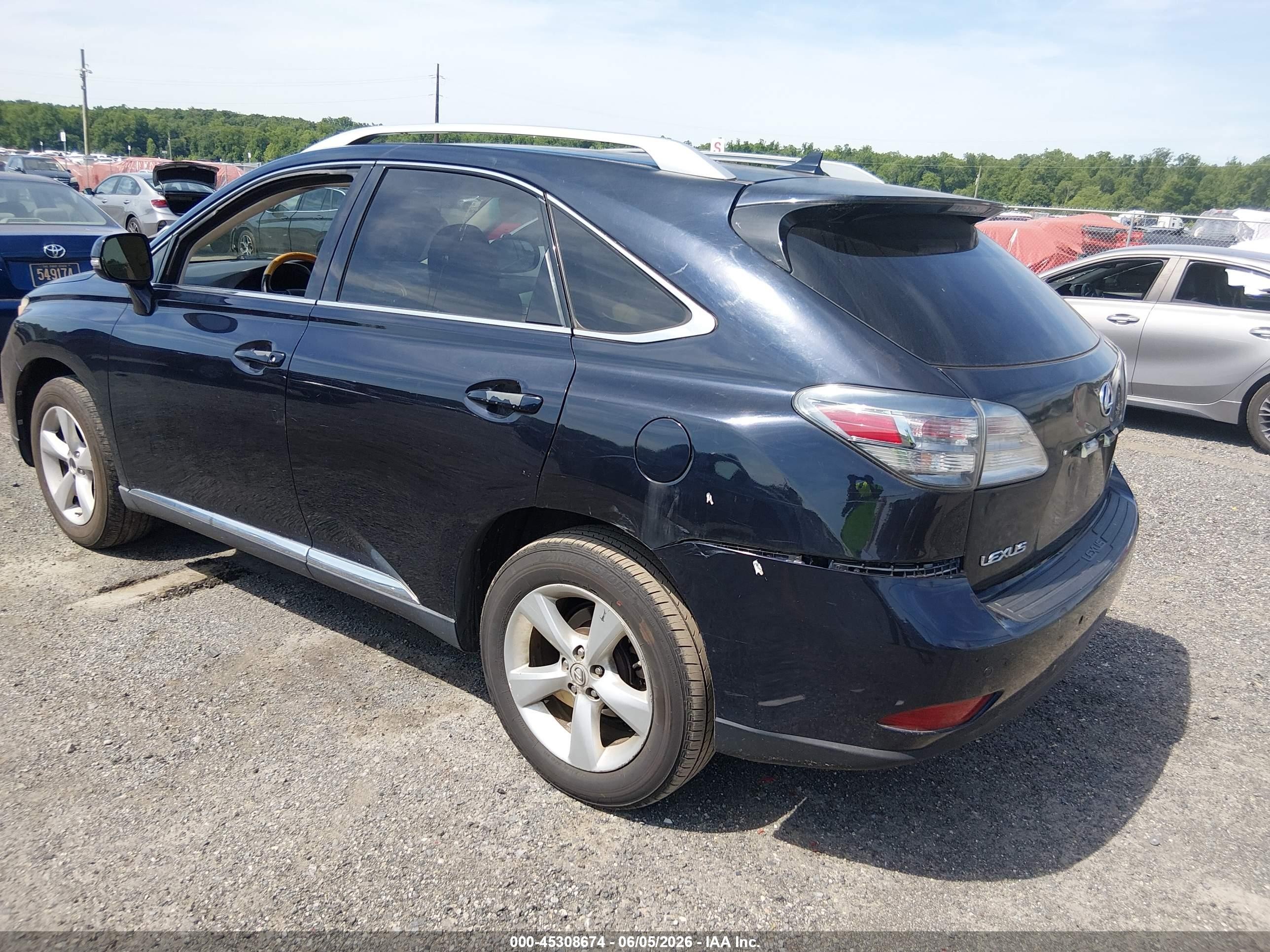 2010 Lexus Rx 350   Blue vin: 2T2BK1BA3AC059562