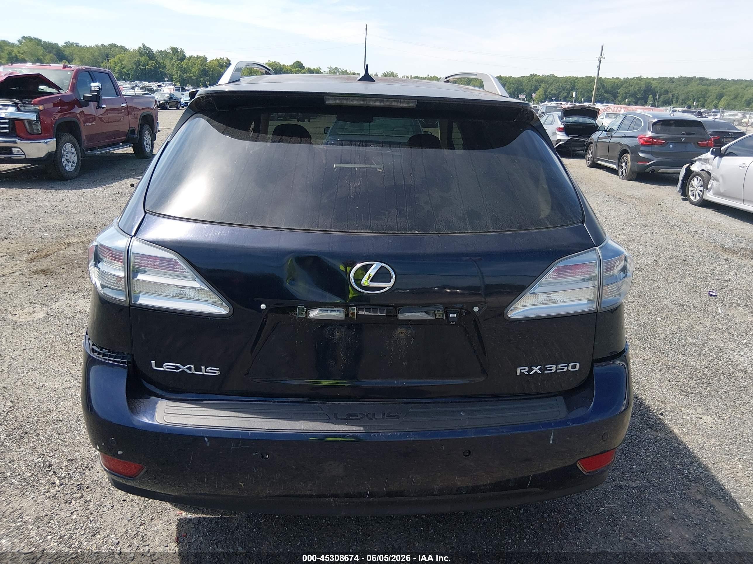 2010 Lexus Rx 350   Blue vin: 2T2BK1BA3AC059562