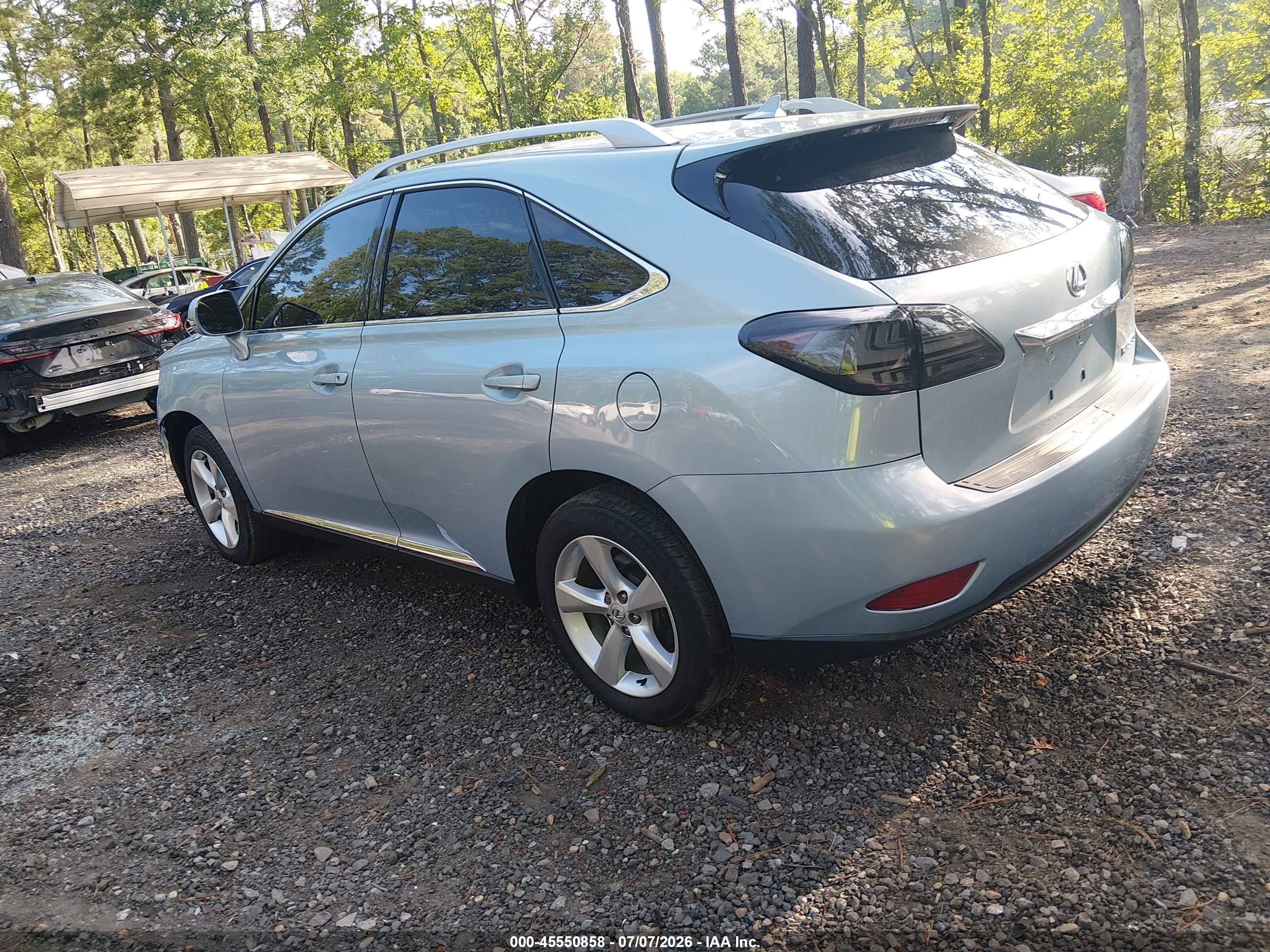 2011 Lexus Rx 350   Light Blue vin: 2T2BK1BA3BC085533