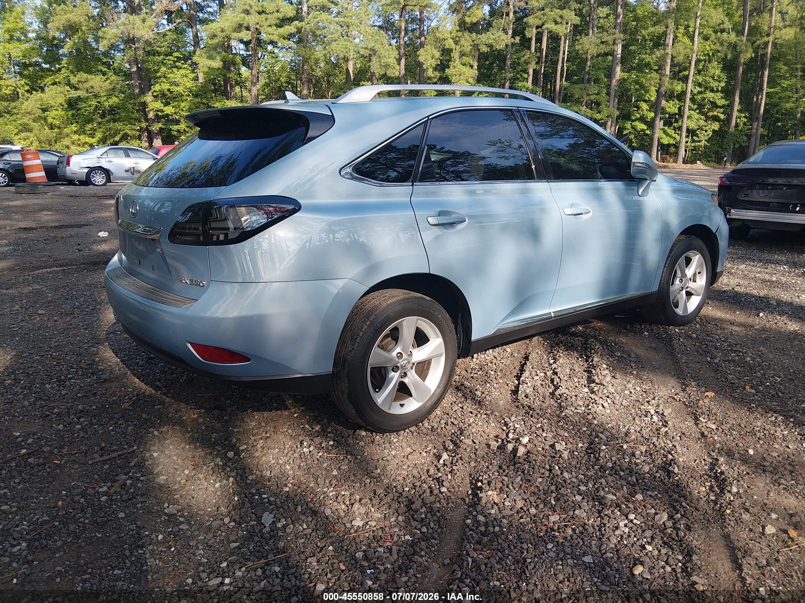 2011 Lexus Rx 350   Light Blue vin: 2T2BK1BA3BC085533