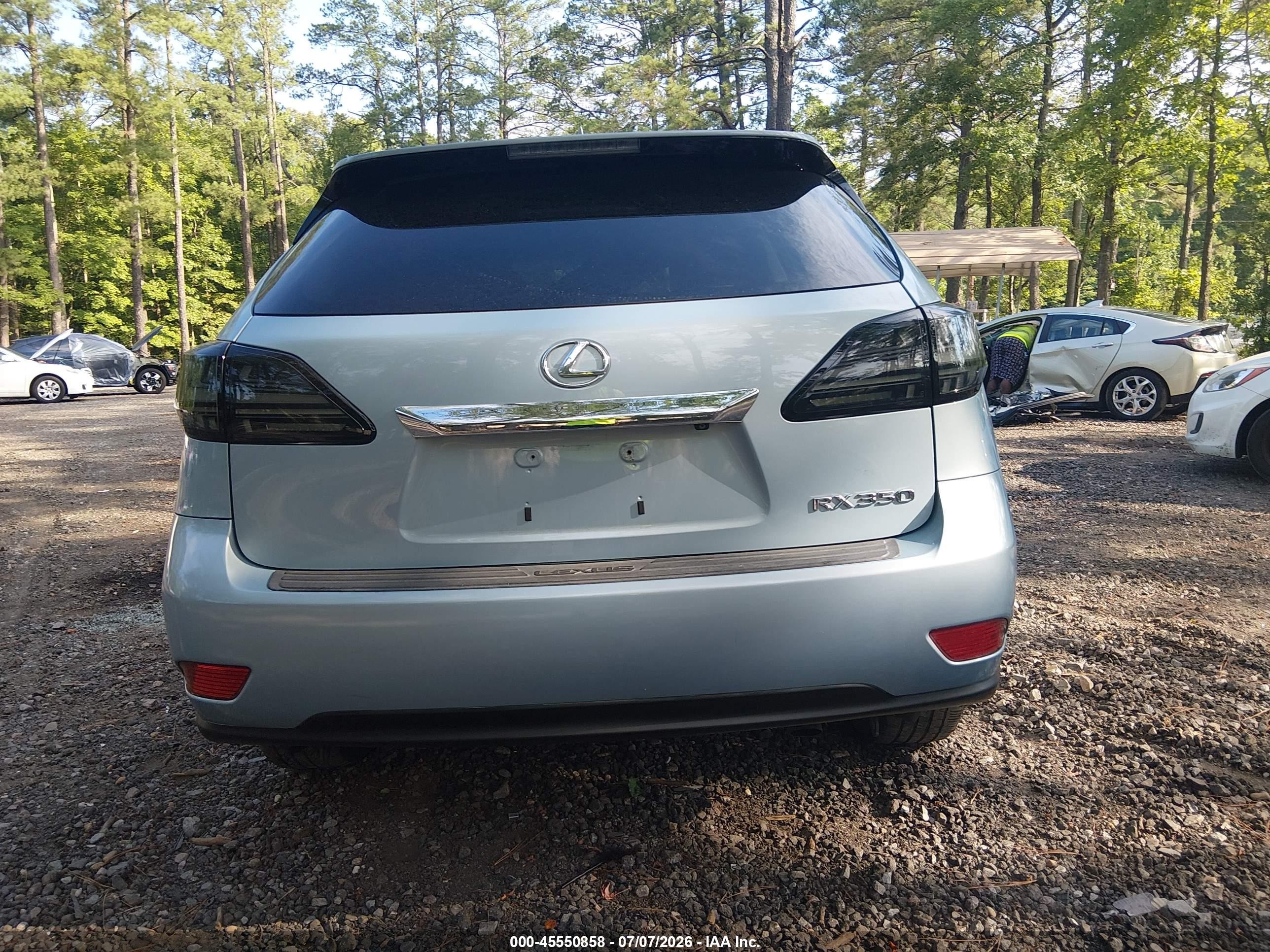 2011 Lexus Rx 350   Light Blue vin: 2T2BK1BA3BC085533