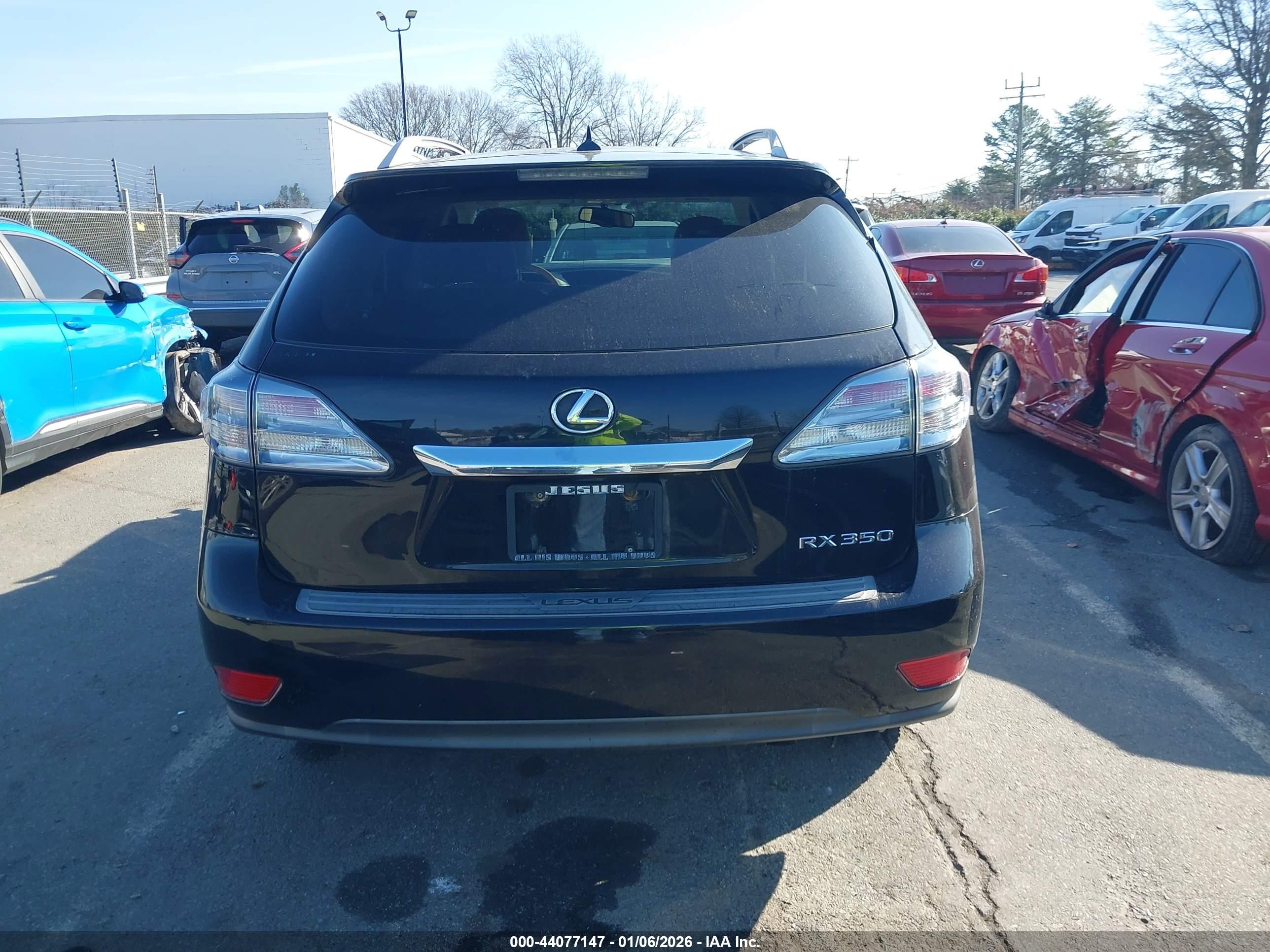 2011 Lexus Rx 350   Black vin: 2T2BK1BA3BC092949