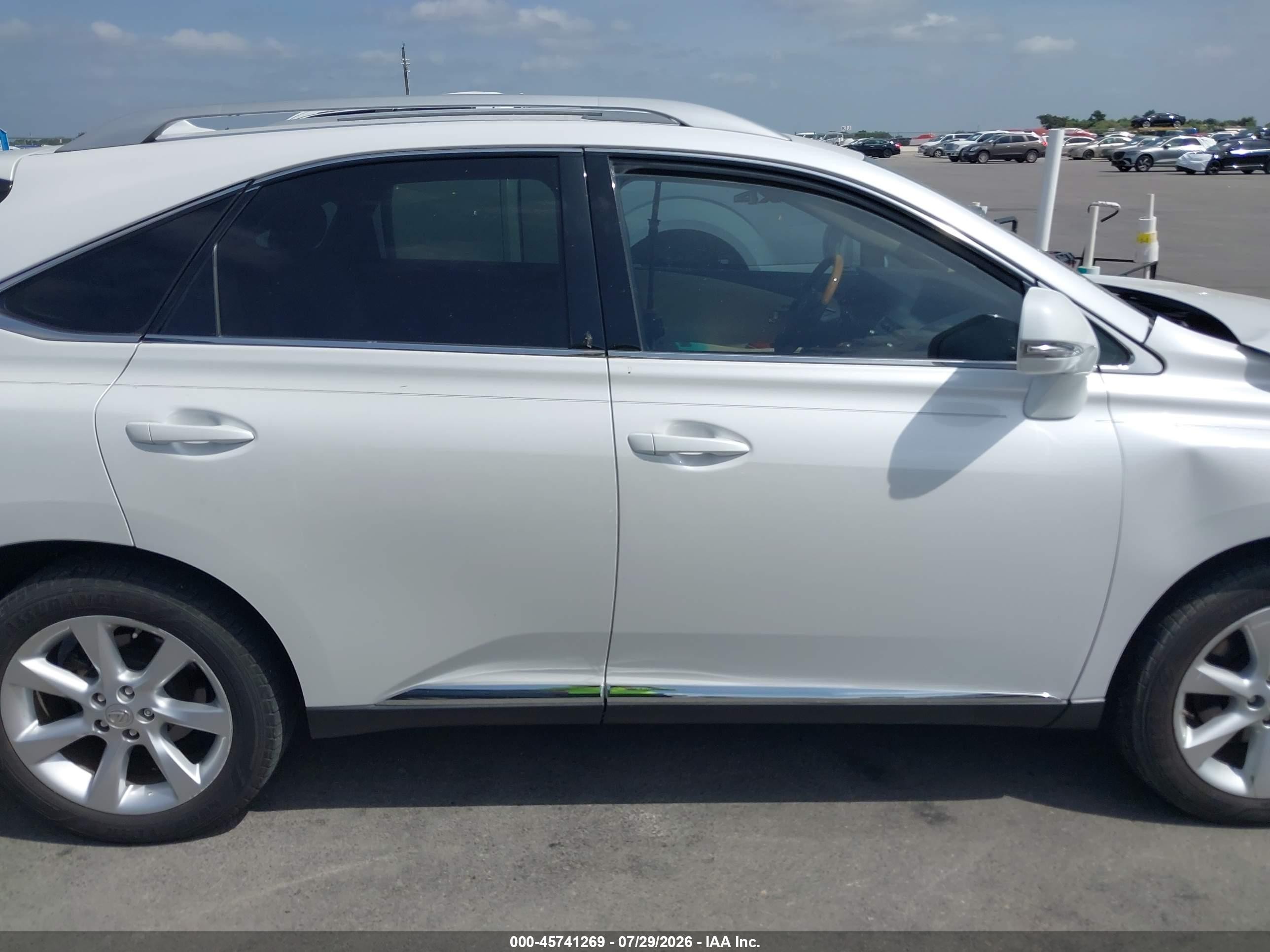 2011 Lexus Rx 350   White vin: 2T2BK1BA3BC095527