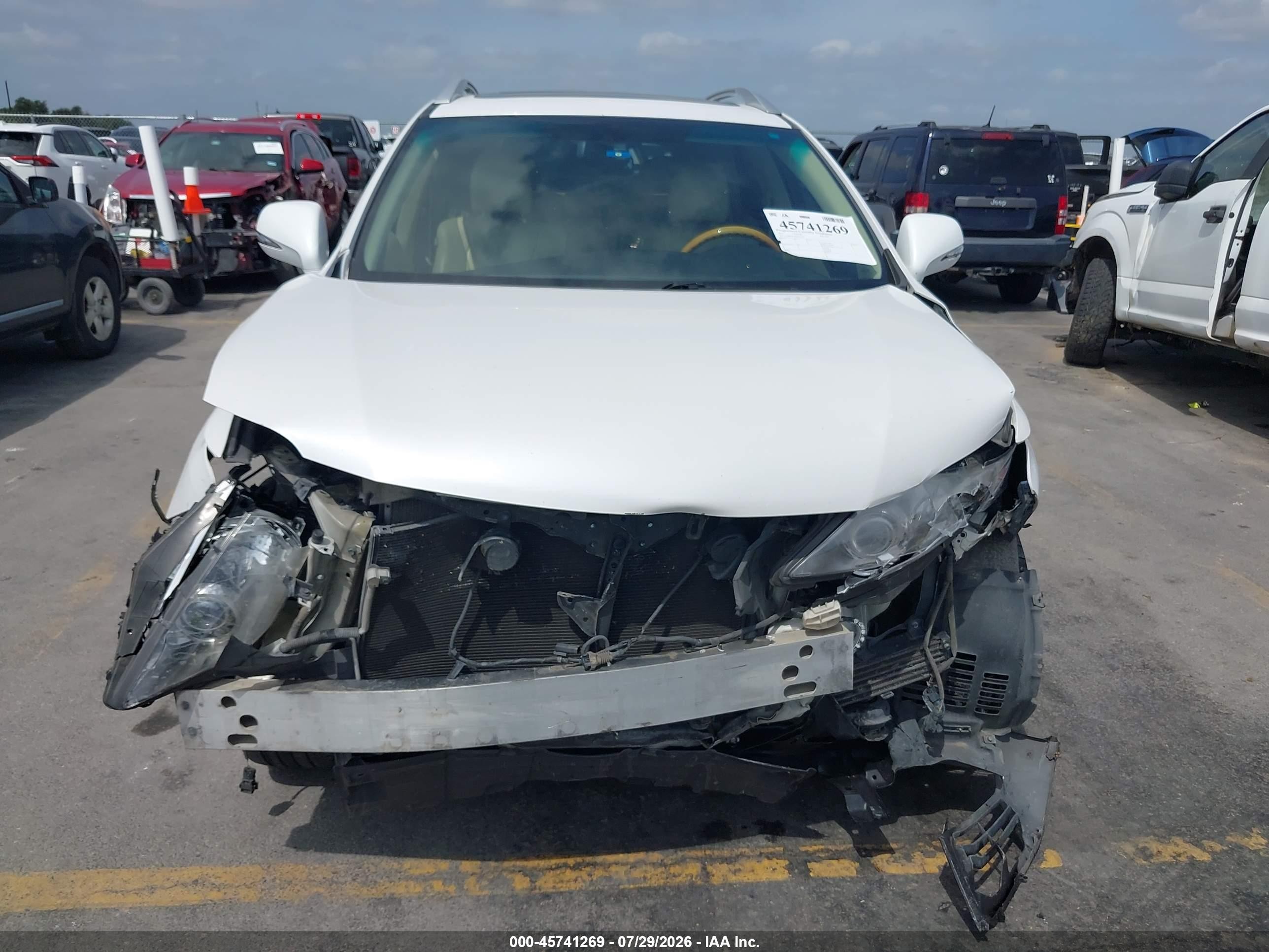 2011 Lexus Rx 350   White vin: 2T2BK1BA3BC095527