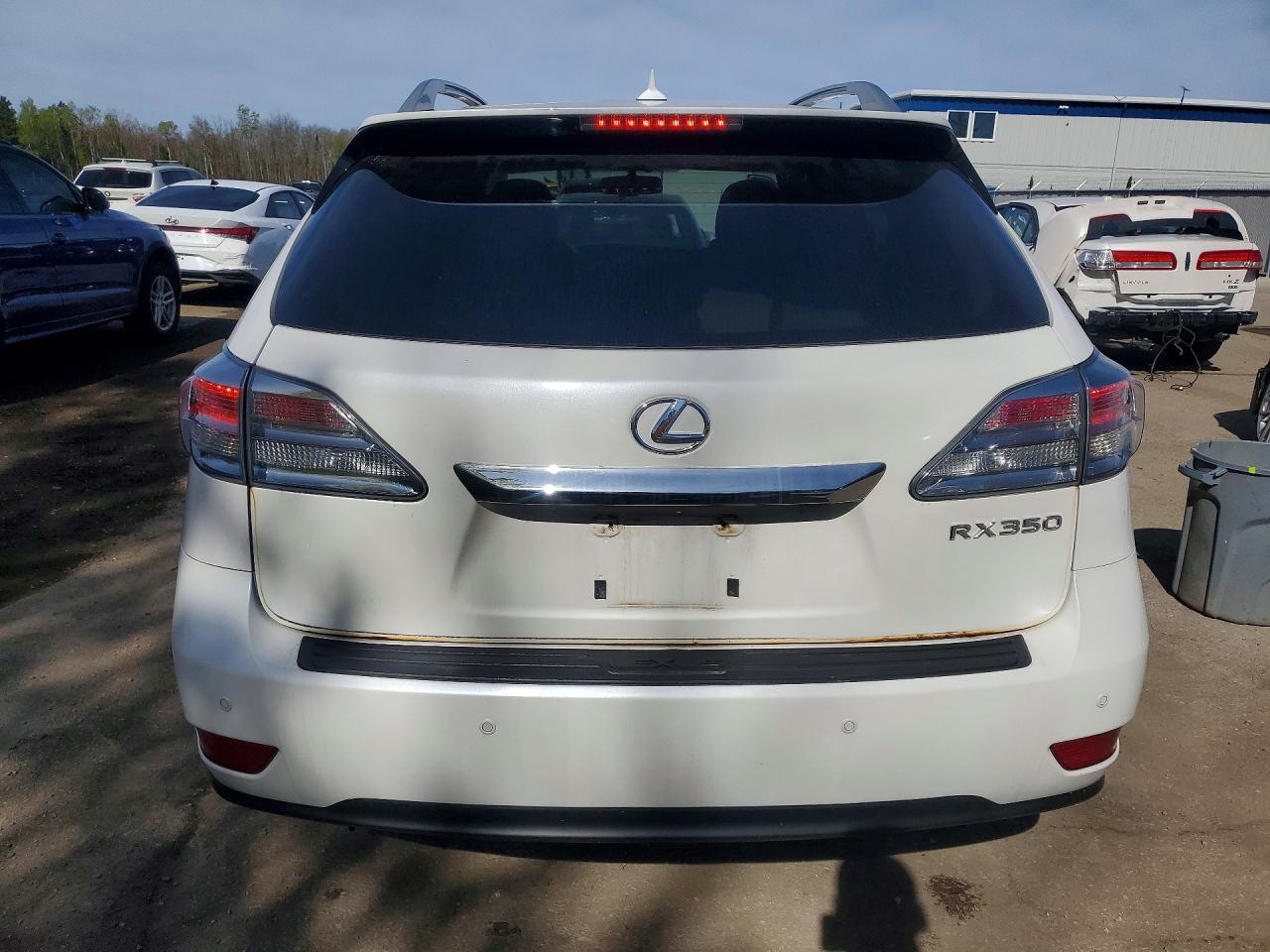 2011 Lexus Rx 350 Base White vin: 2T2BK1BA3BC098654