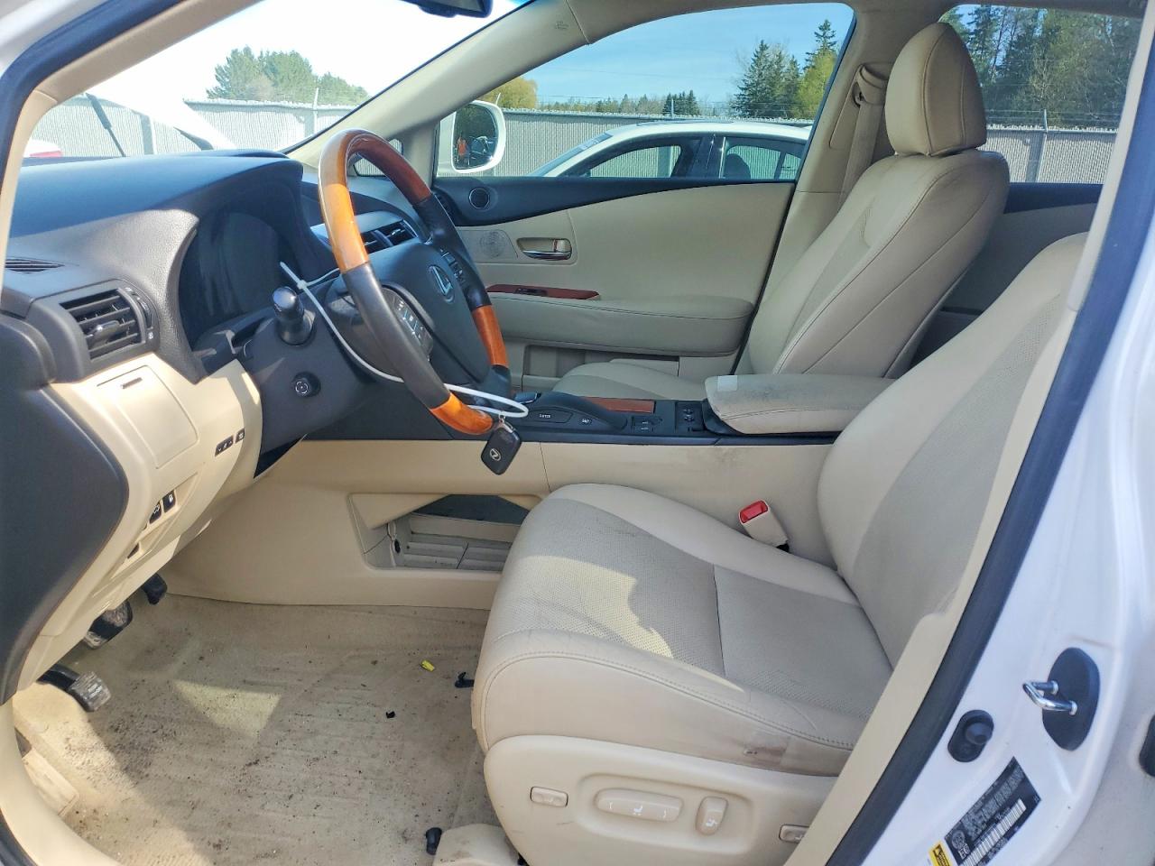 2011 Lexus Rx 350 Base White vin: 2T2BK1BA3BC098654