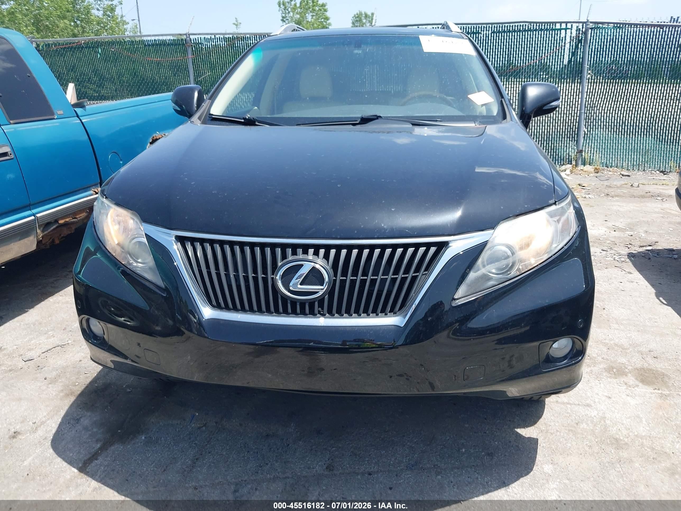 2011 Lexus Rx 350   Black vin: 2T2BK1BA3BC102332