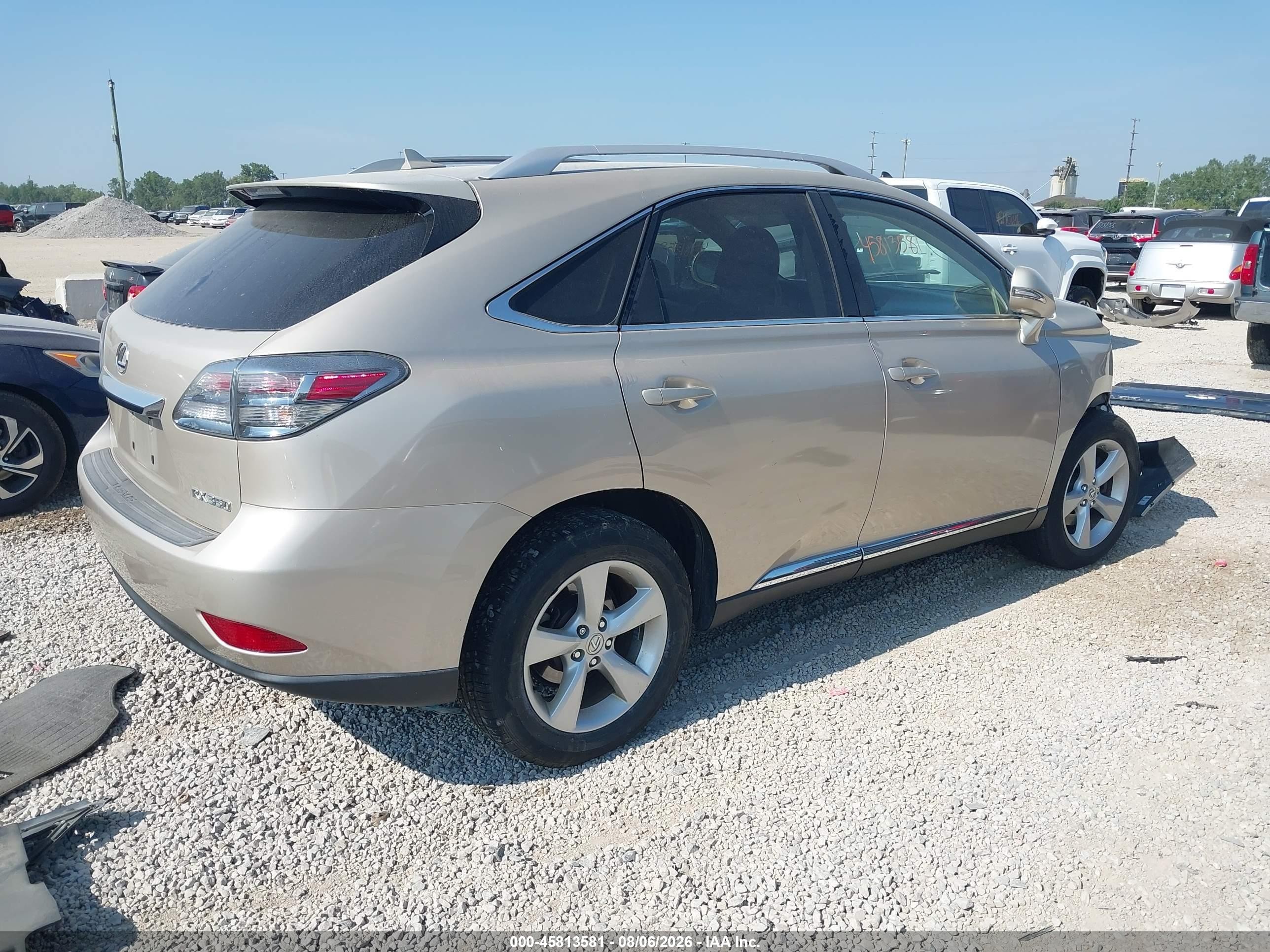 2012 Lexus Rx 350   Beige vin: 2T2BK1BA3CC130651