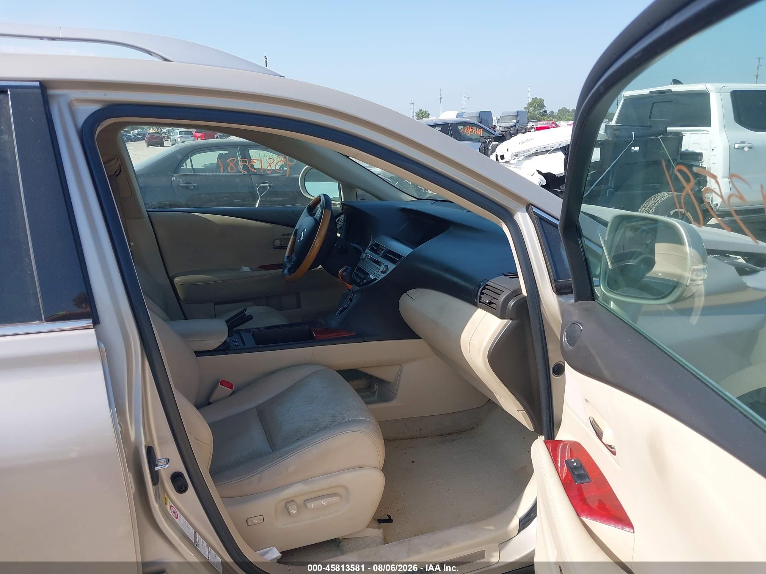 2012 Lexus Rx 350   Beige vin: 2T2BK1BA3CC130651