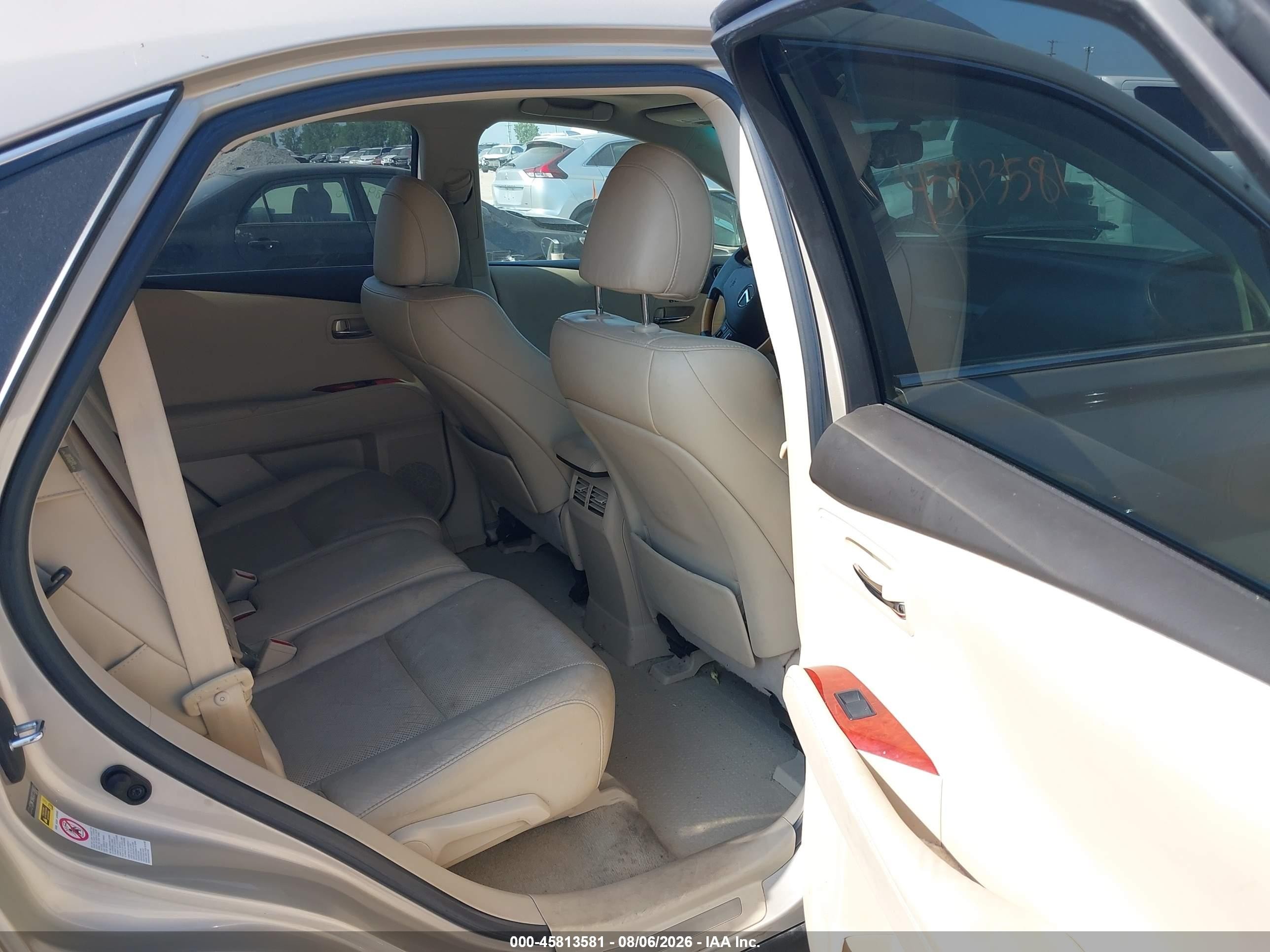 2012 Lexus Rx 350   Beige vin: 2T2BK1BA3CC130651